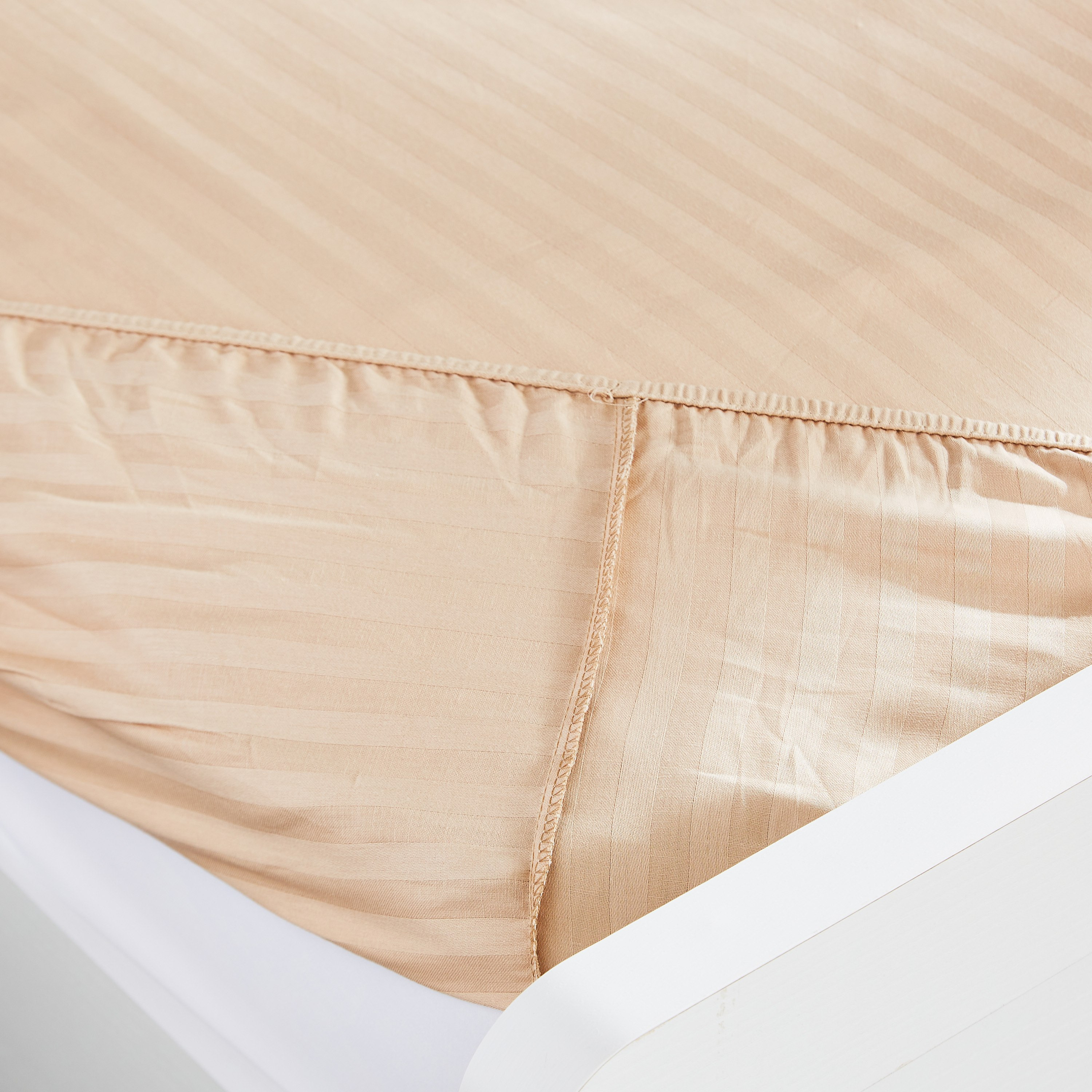 شرشف مطّاطي كبير مخطّط ستان من هاميلتون - 180x200+33 سم-hbxhomeware-hbxbedroom-image-4