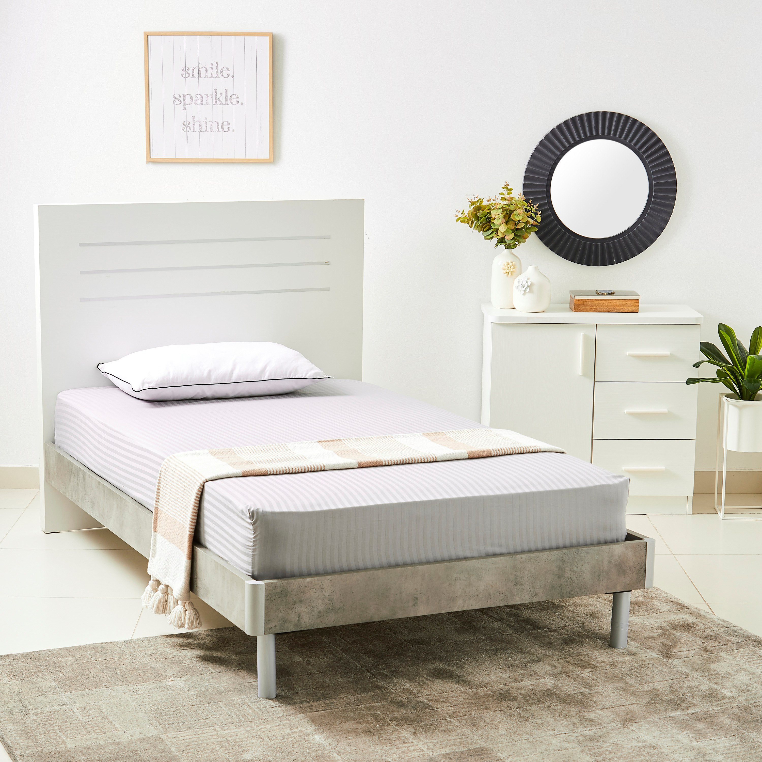 Hamilton Satin Striped Twin Fitted Sheet - 120x200+33 cm-hbxhomeware-hbxbedroom-image-5