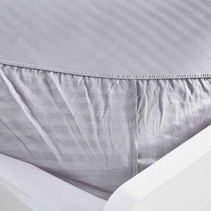 Hamilton Satin Striped Super King Fitted Sheet - 200x200+33 cms