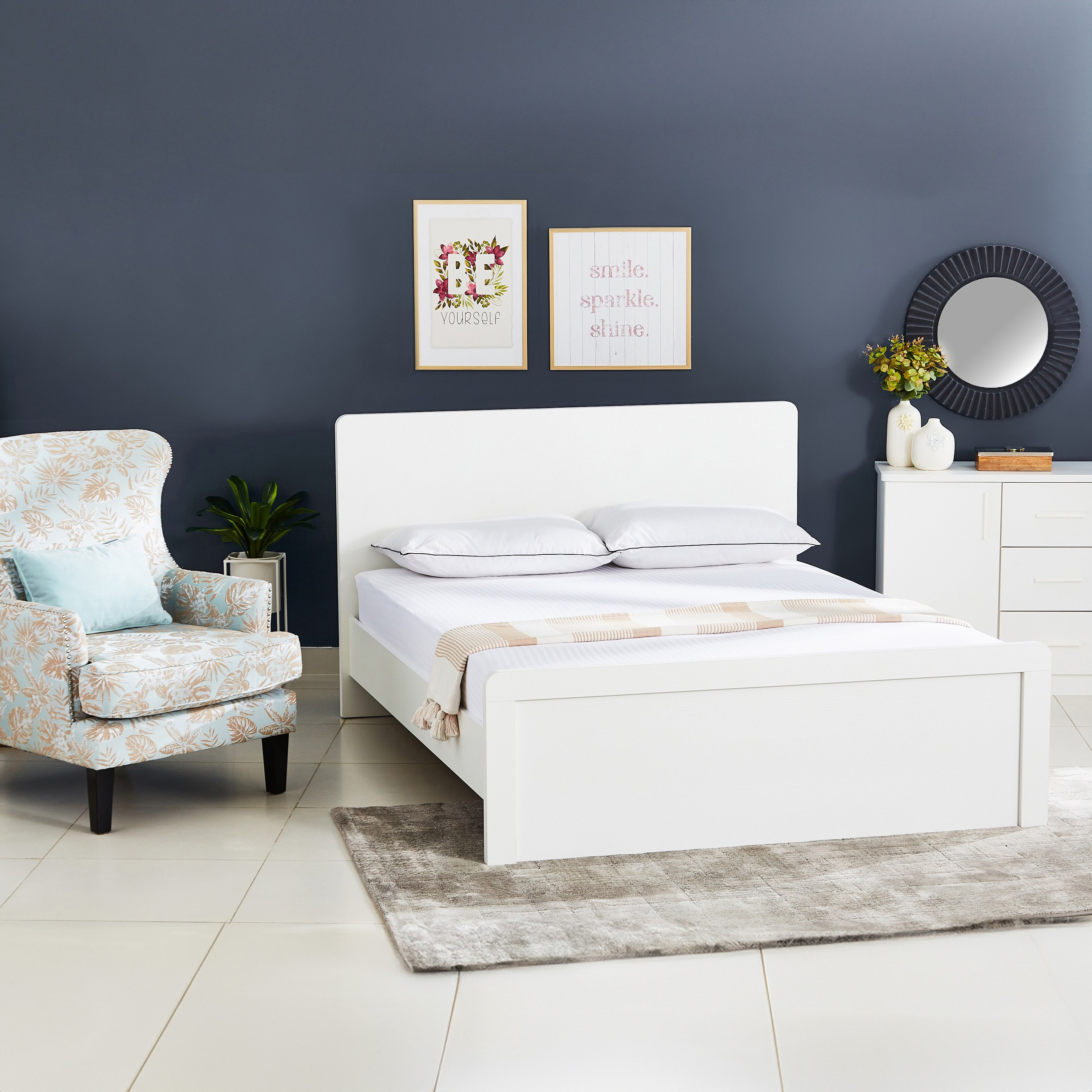 شرشف مطاطي كينج قطن مخطط ستان من هاميلتون - 180x210+33 سم-hbxhomeware-hbxbedroom-image-5