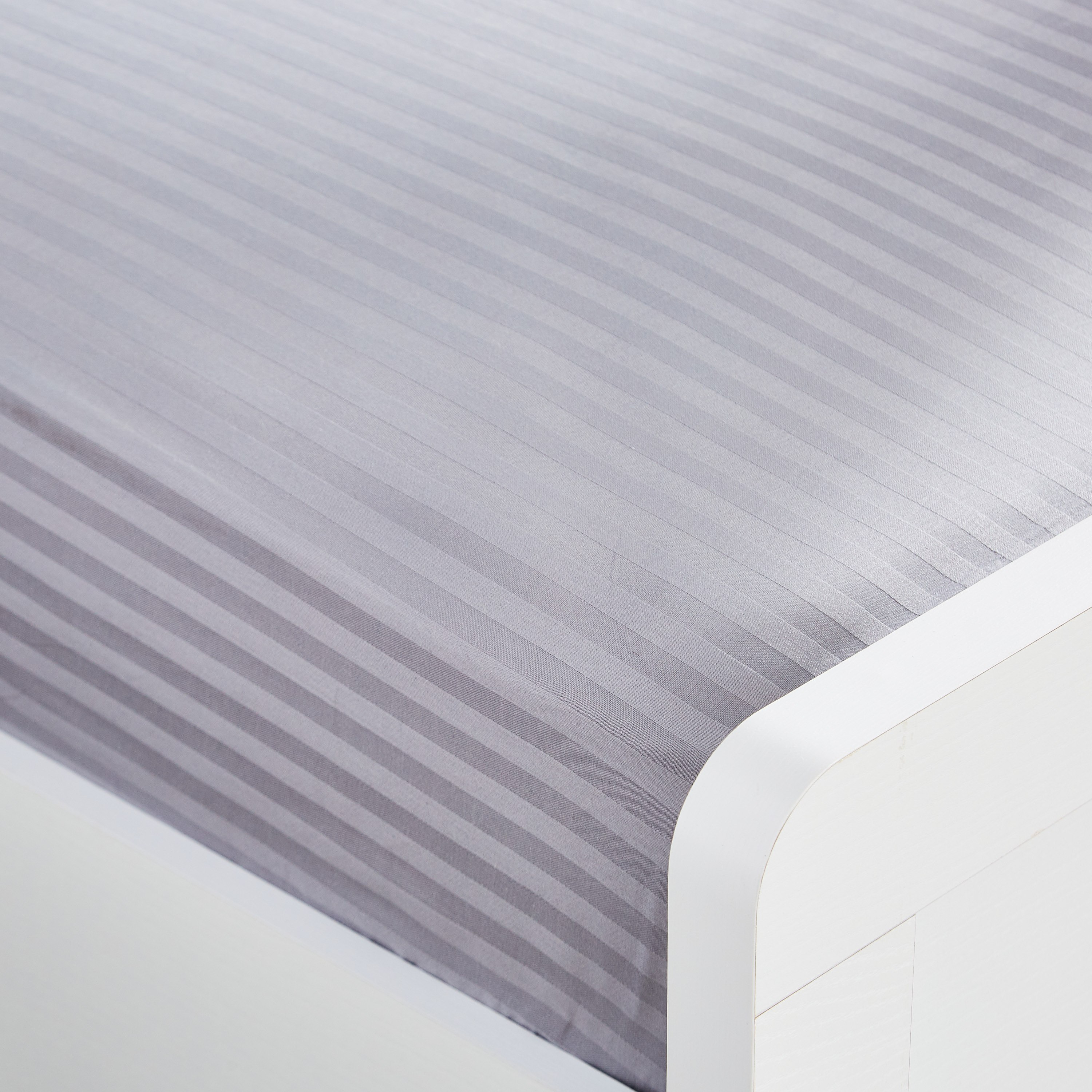 Hamilton Satin Striped King Cotton Fitted Sheet - 180x210+33 cm-hbxhomeware-bedding-fittedsheets-image-3