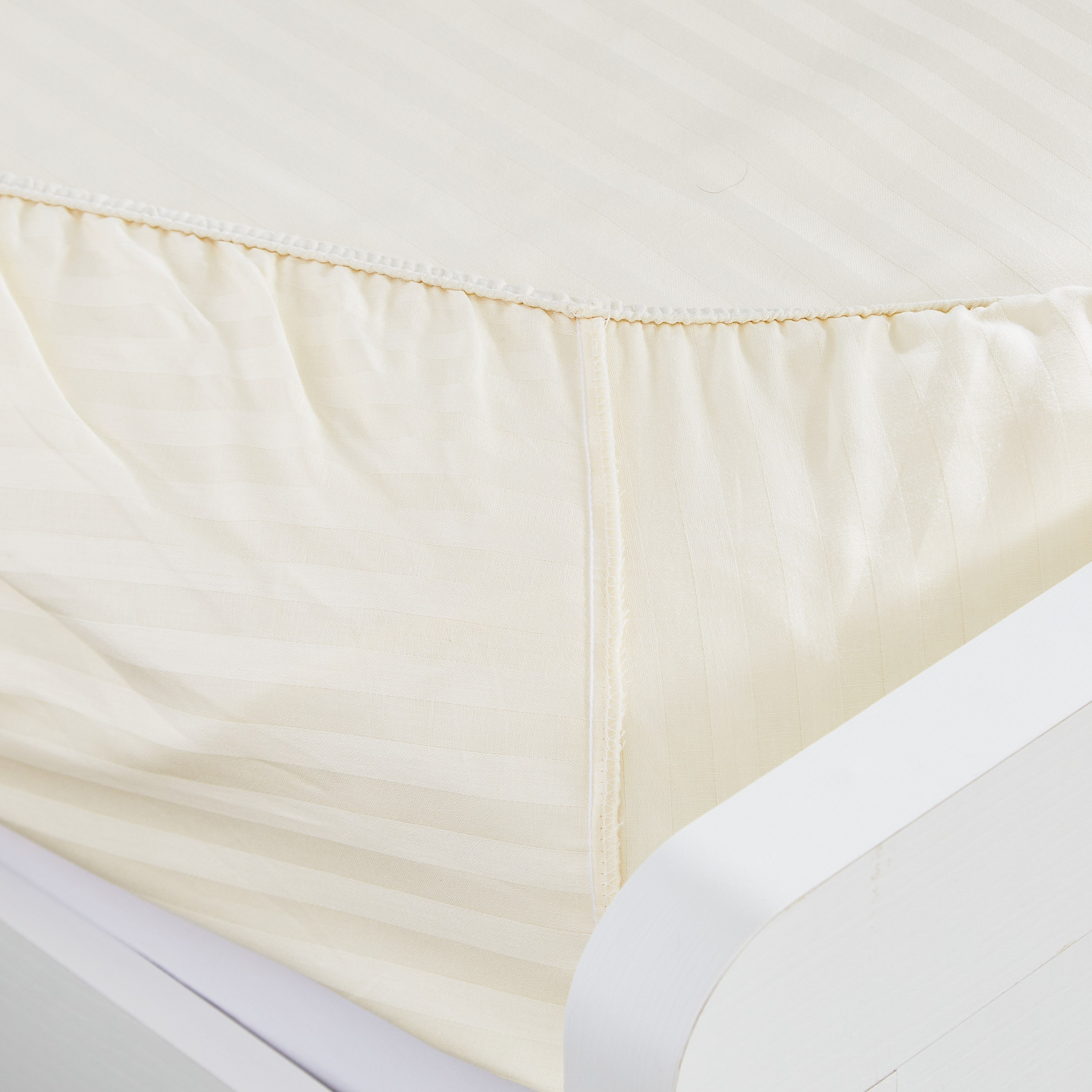 Hamilton Satin Striped King Cotton Fitted Sheet - 180x210+33 cm-hbxhomeware-hbxbedroom-image-4