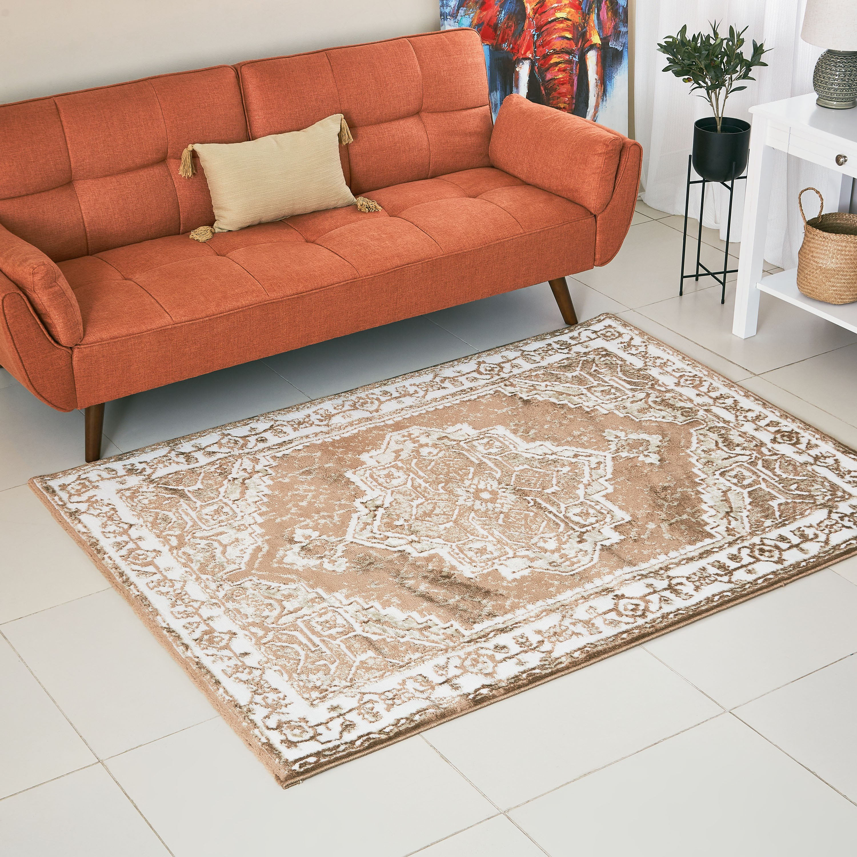 سجادة بولي بروبلين مقاومة للبقع أهورا من مشاعل - 110x160 سم-hbxdecorandfurnishings-floorcoverings-rugs-image-1
