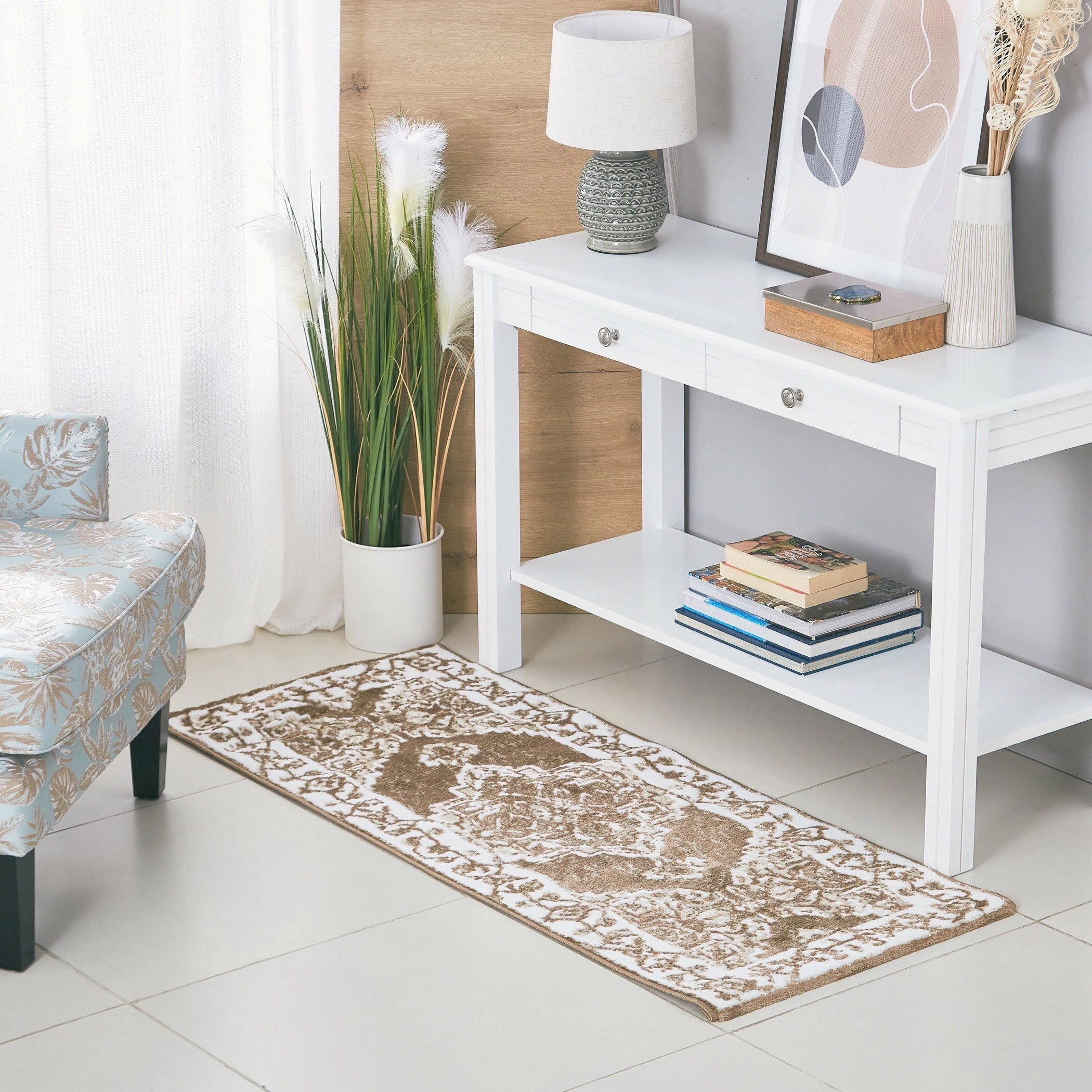 سجادة بولي بروبلين مقاومة للبقع أهورا من ماهرين - 60x150 سم-hbxdecorandfurnishings-floorcoverings-rugs-image-1