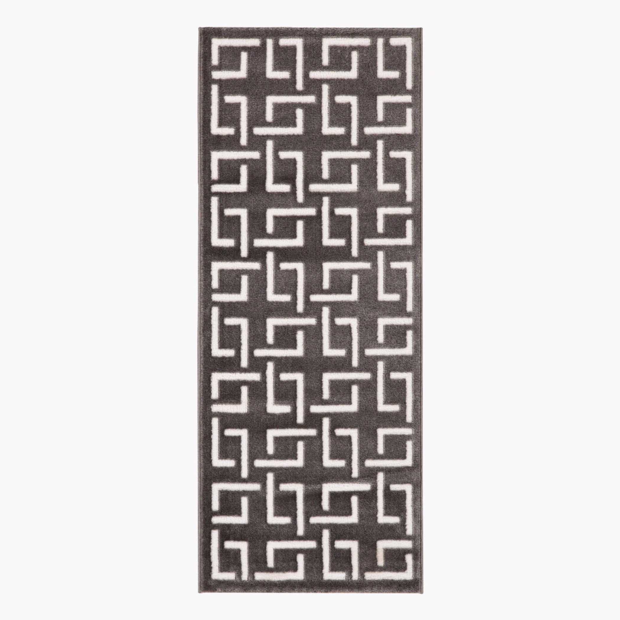 Zayaan Mason Stain Resistant Polypropylene Rug - 60x150 cm-hbxdecorandfurnishings-floorcoverings-rugs-image-1
