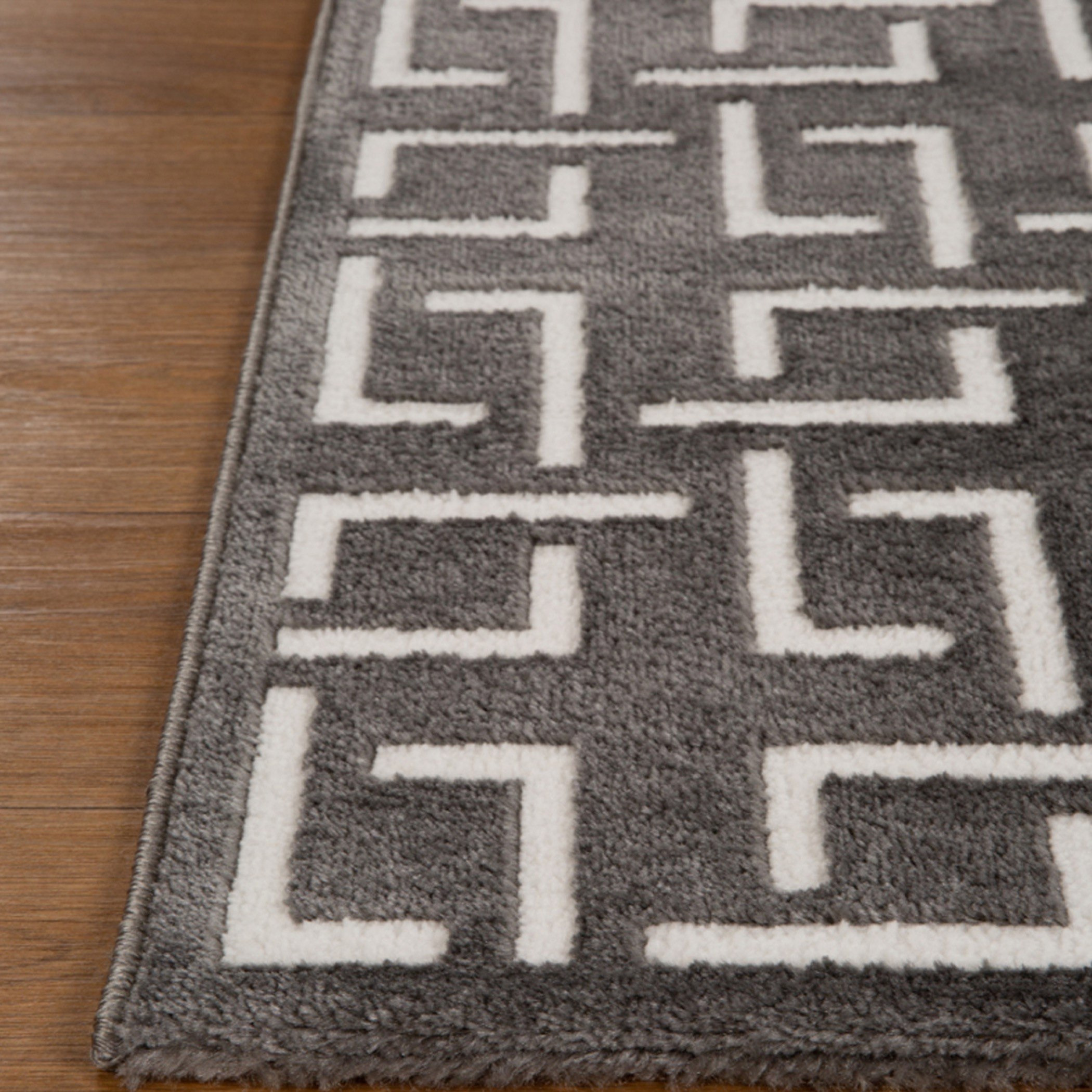 Zayaan Mason Stain Resistant Polypropylene Rug - 60x150 cm-hbxdecorandfurnishings-floorcoverings-rugs-image-4