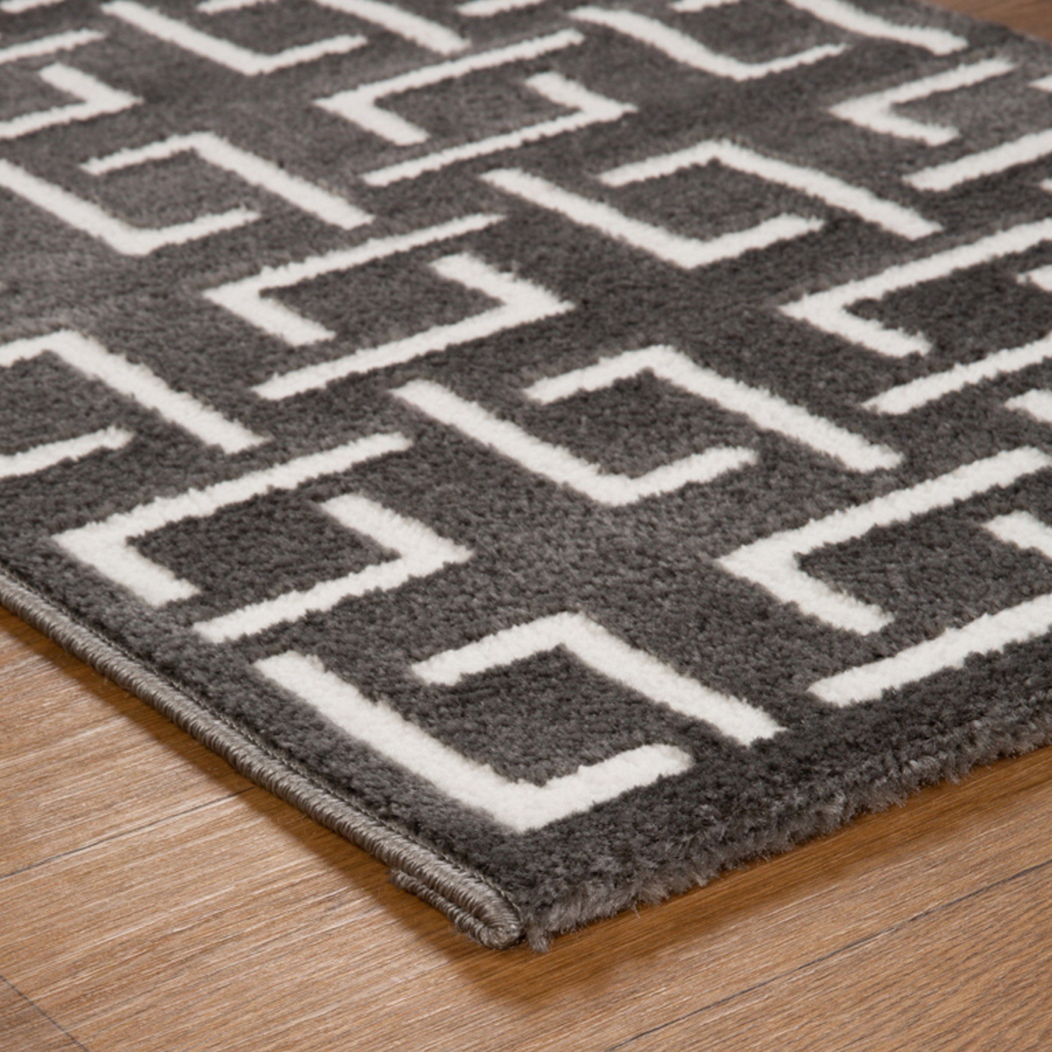 Zayaan Mason Stain Resistant Polypropylene Rug - 60x150 cm-hbxdecorandfurnishings-floorcoverings-rugs-image-5