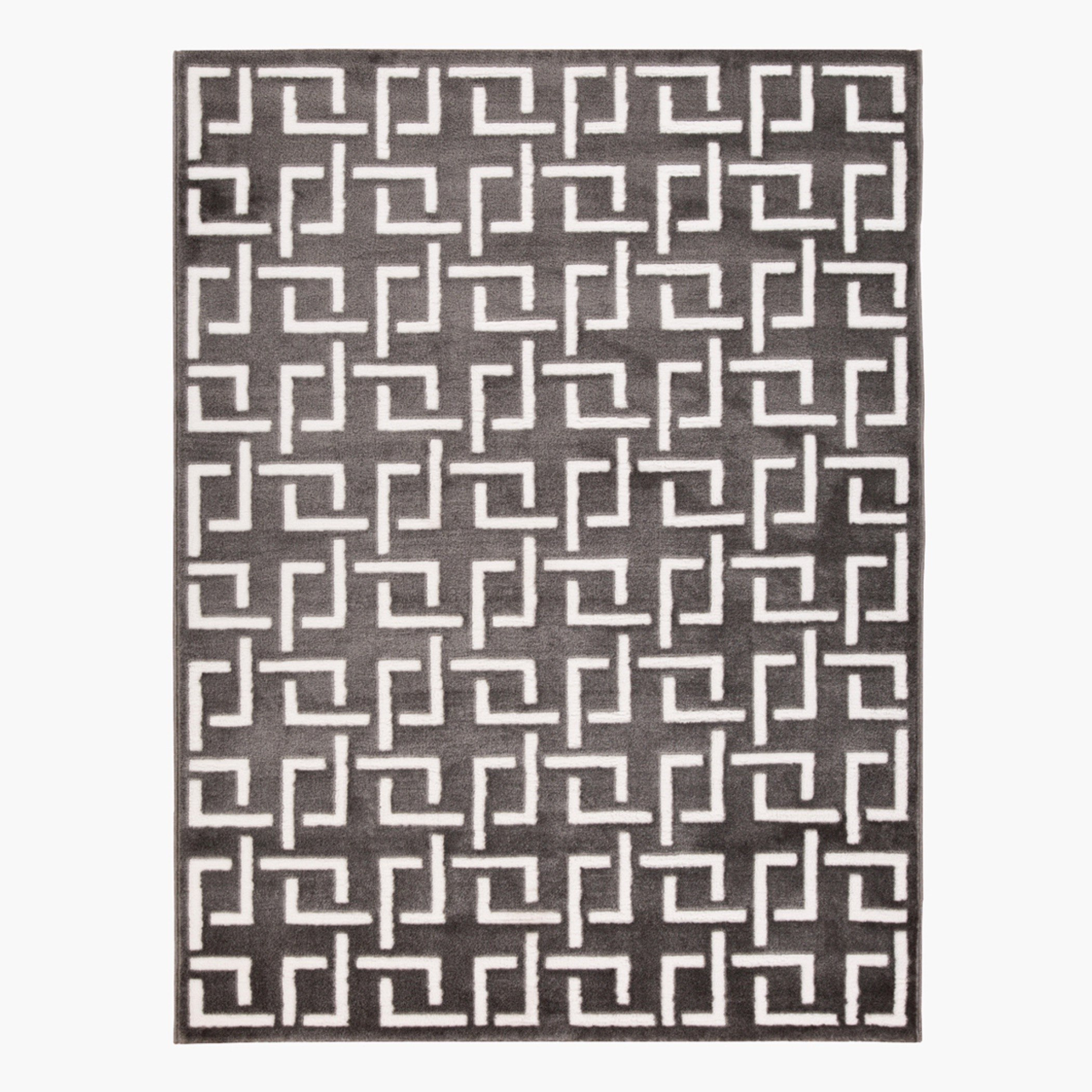 Zayaan Mason Stain Resistant Polypropylene Rug - 150x200 cm-hbxdecorandfurnishings-floorcoverings-rugs-image-1