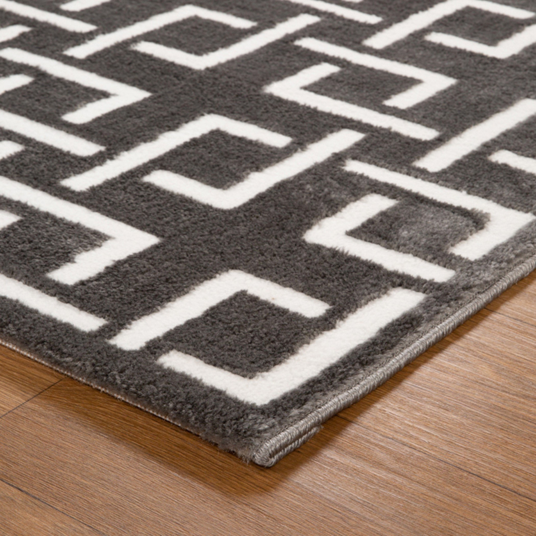 Zayaan Mason Stain Resistant Polypropylene Rug - 150x200 cm-hbxdecorandfurnishings-floorcoverings-rugs-image-5