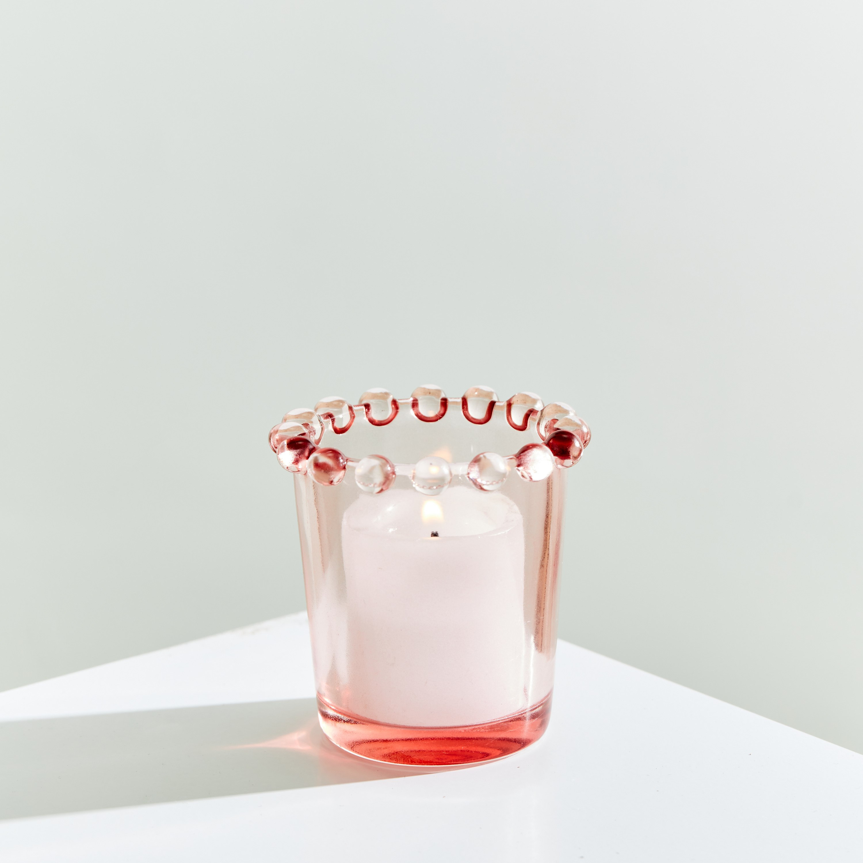 حامل شموع فوتيف زجاج من إلينور - 7x5x7 سم-hbxlivingroom-decorandaccessories-candleholders-image-1