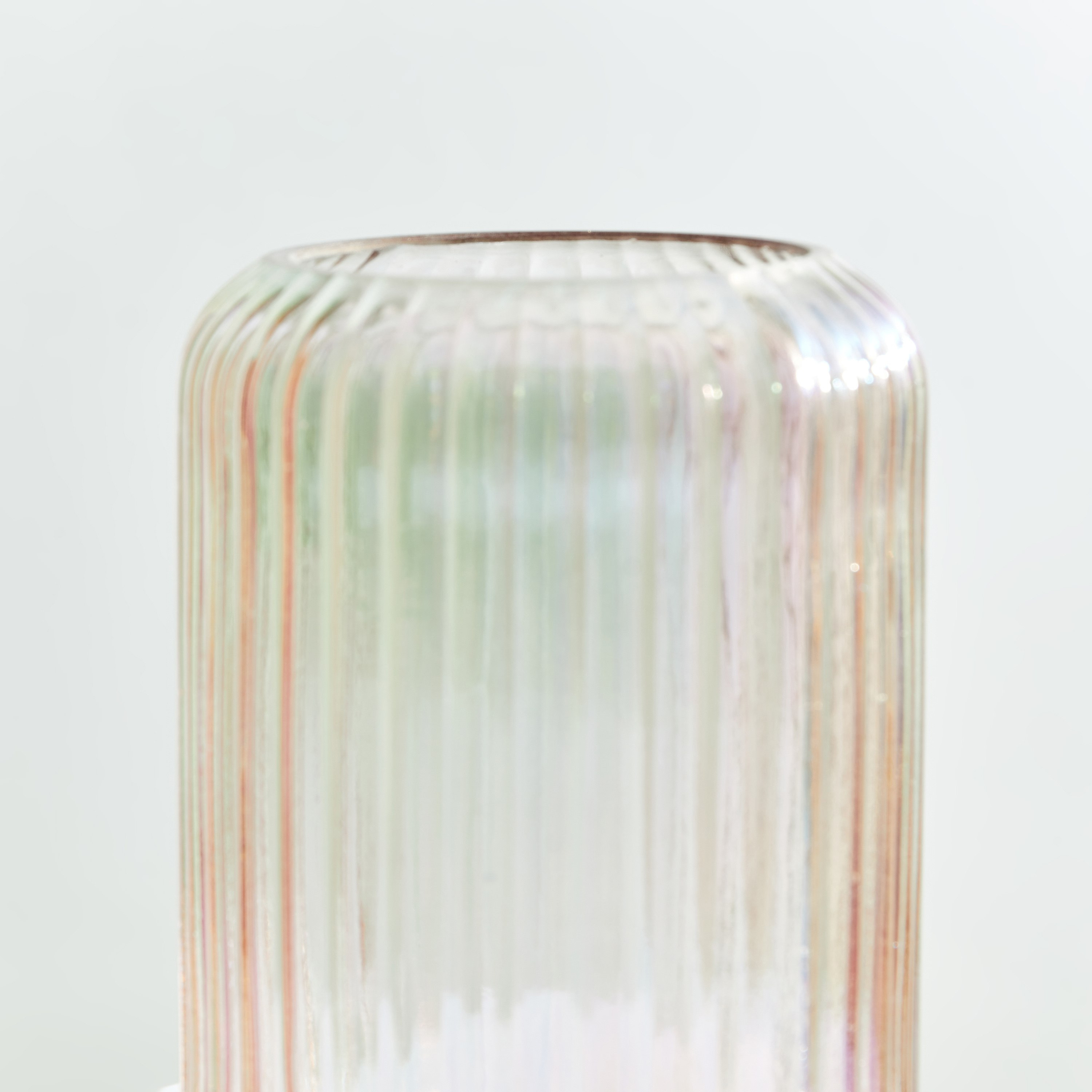 Elenor Iridescence Glass Vase - 10.8x16.5 cm-hbxbedroom-decorandaccessories-vases-image-4