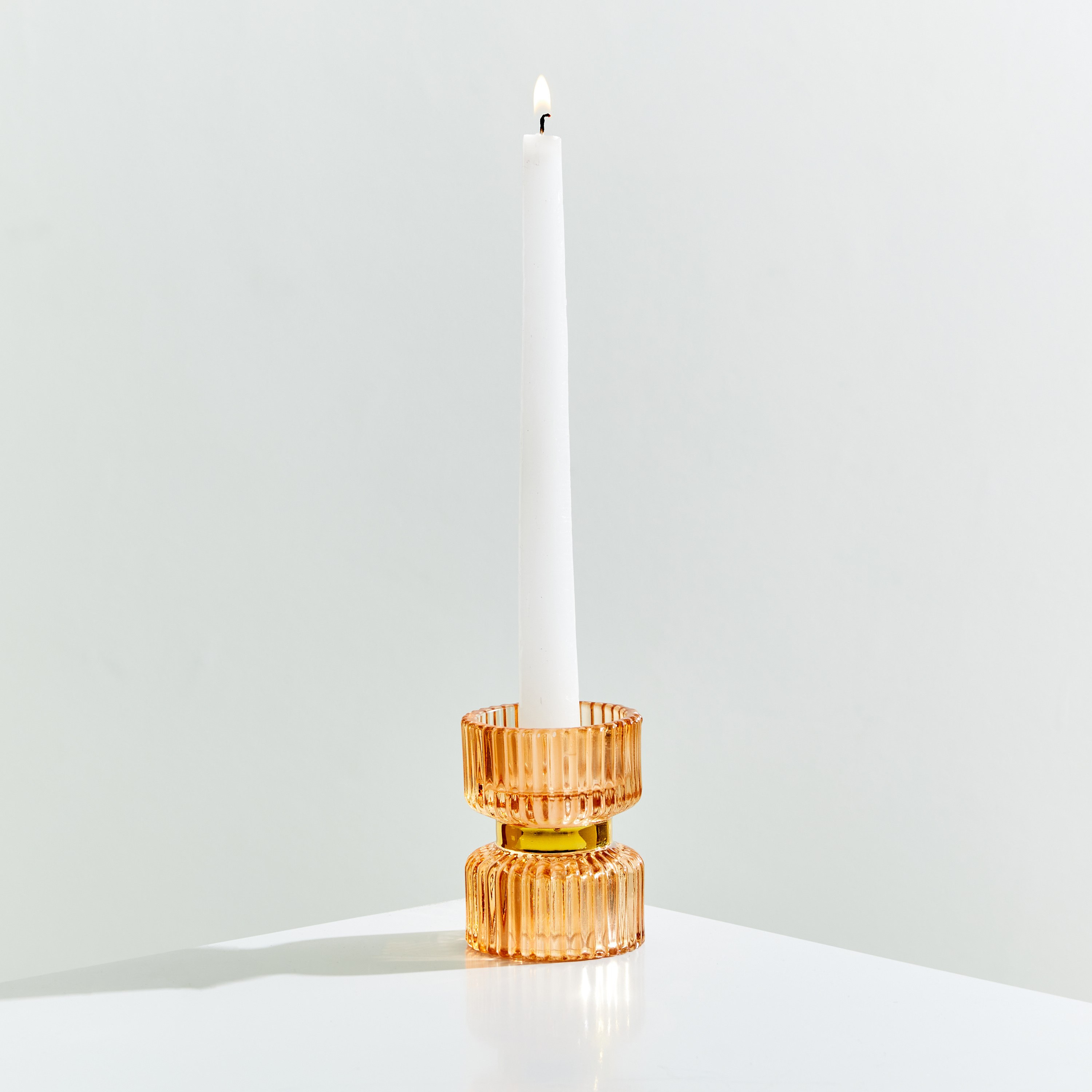 حامل شموع زجاجي متعدد الطبقات من إلينور - 6x8 سم-hbxlivingroom-decorandaccessories-candleholders-image-1