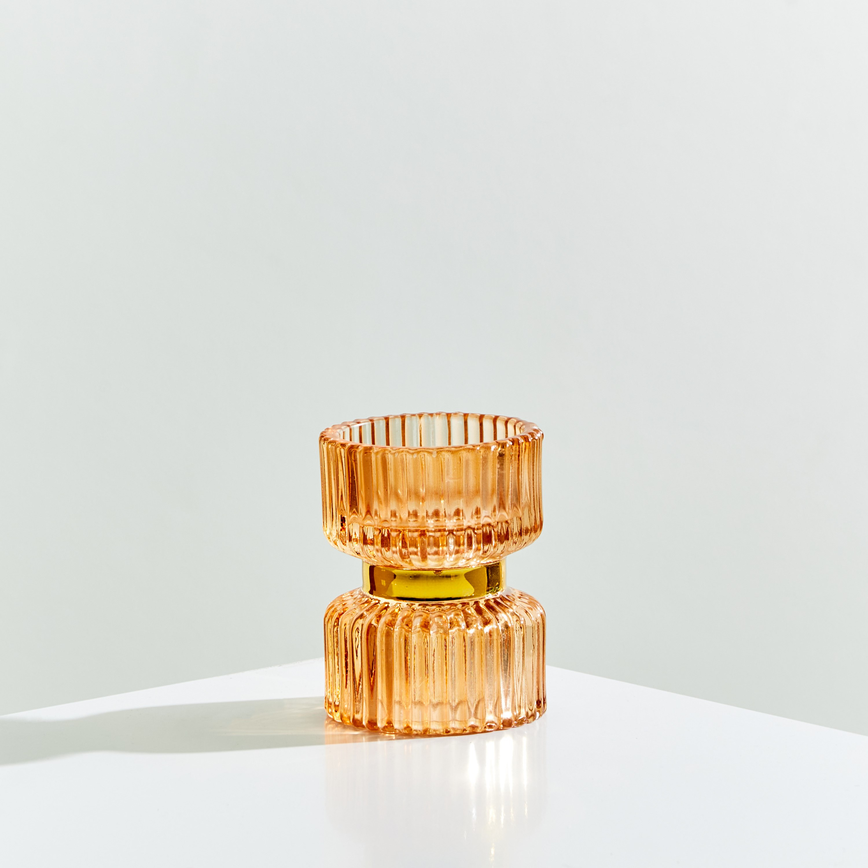 حامل شموع زجاجي متعدد الطبقات من إلينور - 6x8 سم-hbxlivingroom-decorandaccessories-candleholders-image-2