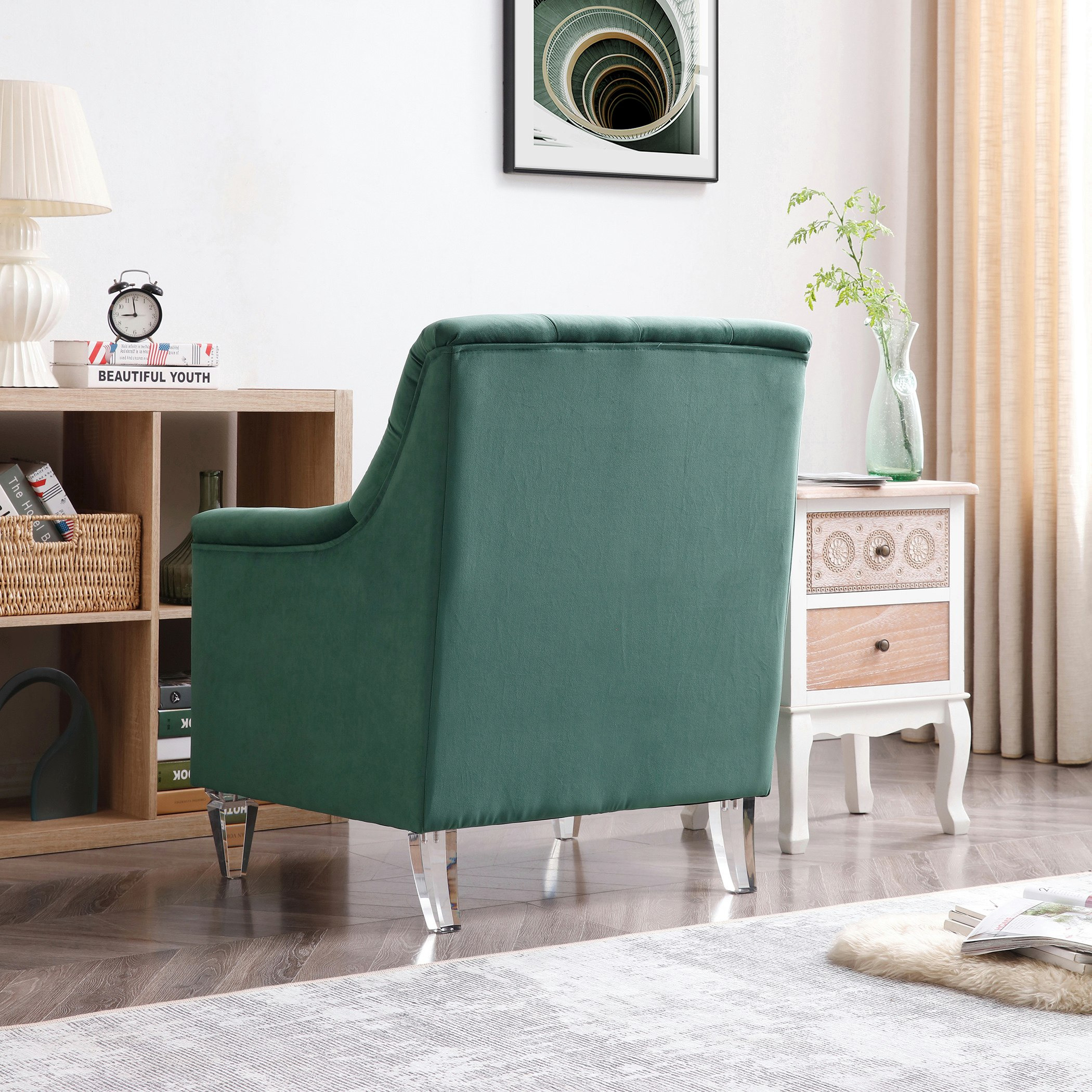 كنبة مخملية مقعد واحد مع وسادة من سويث-hbxlivingroom-sofasandarmchairs-sofas-image-4