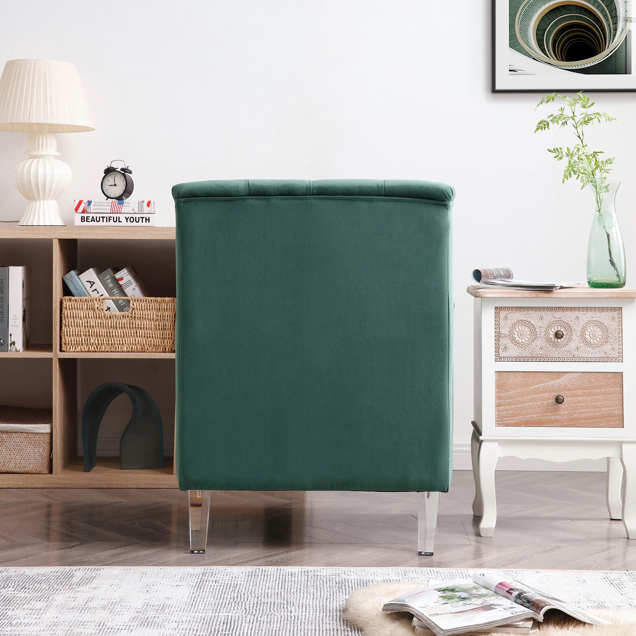 كنبة مخملية مقعد واحد مع وسادة من سويث-hbxlivingroom-sofasandarmchairs-sofas-image-5