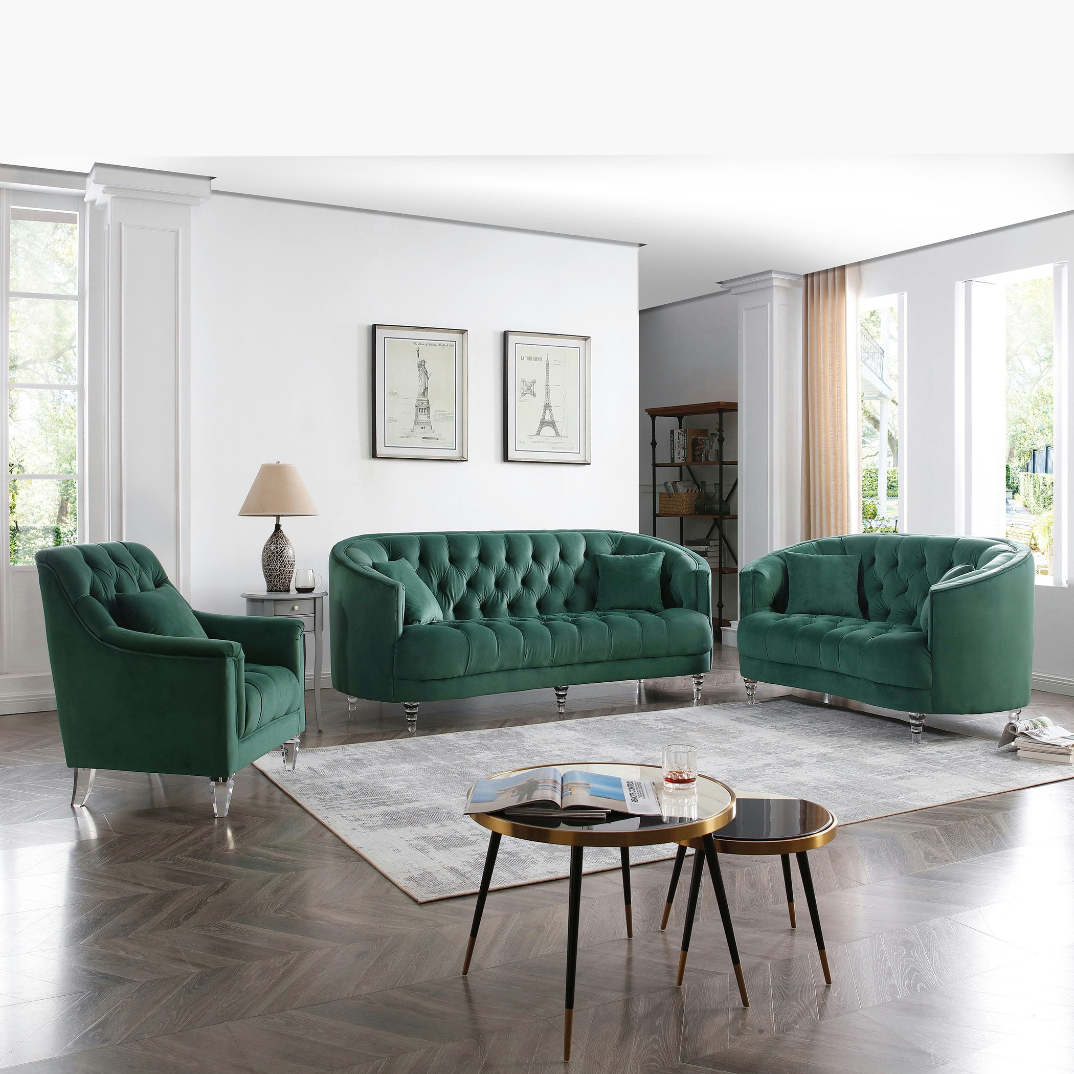 كنبة مخملية مقعد واحد مع وسادة من سويث-hbxlivingroom-sofasandarmchairs-sofas-image-6