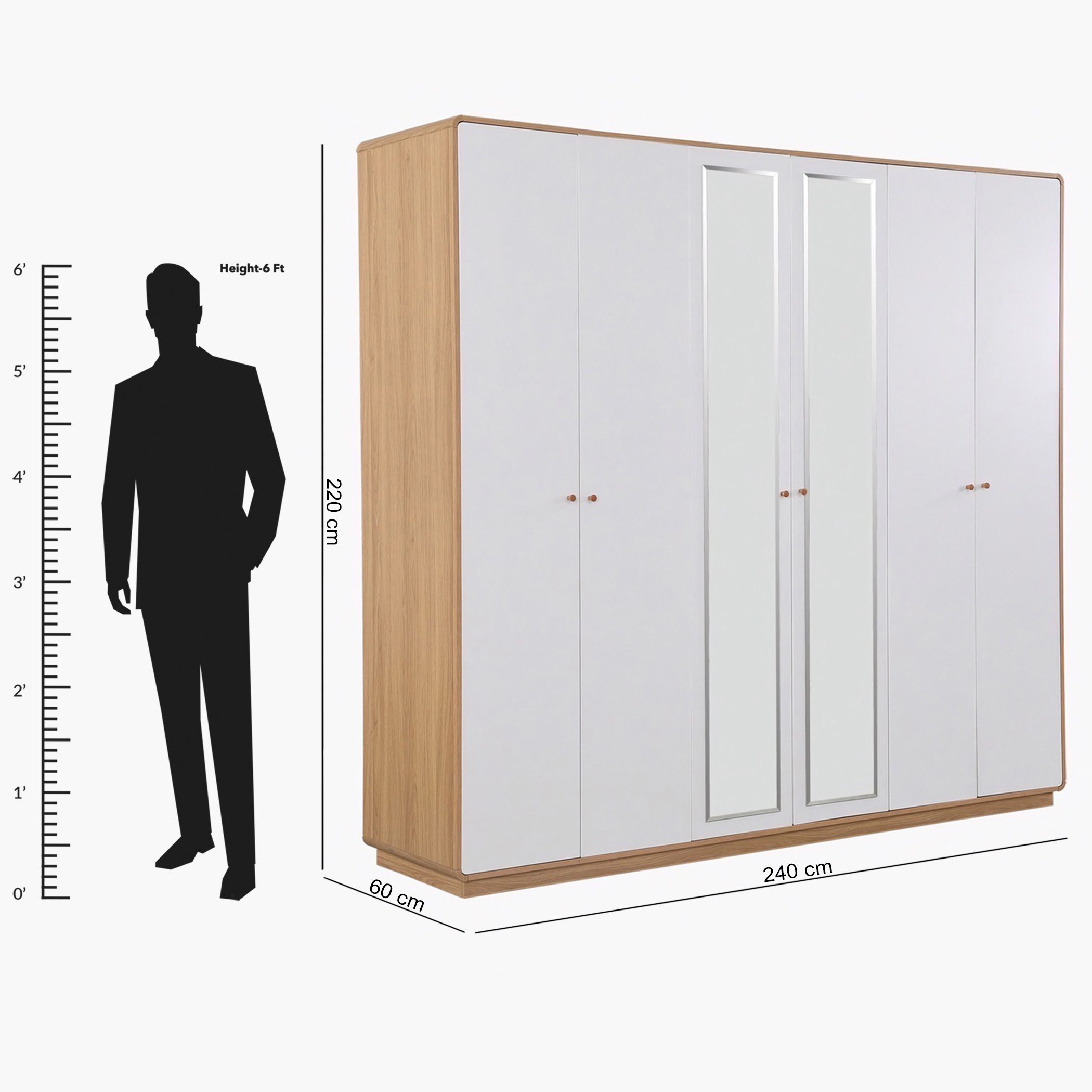خزانة ملابس بـ6 أبواب ومرآتين من أوتاوا-hbxfurniture-wardrobes-image-5