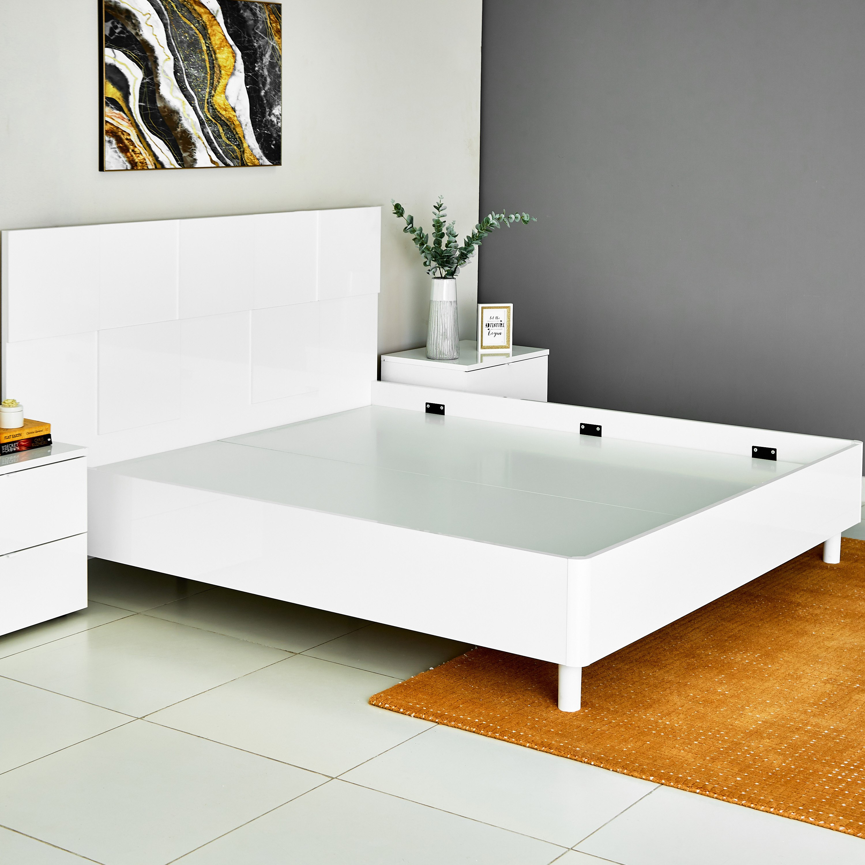 Hamburg 4-Piece King Bedroom Set without Mirror - 180x200 cm-hbxbedroom-bedsandbedsets-bedroomsets-king-image-8