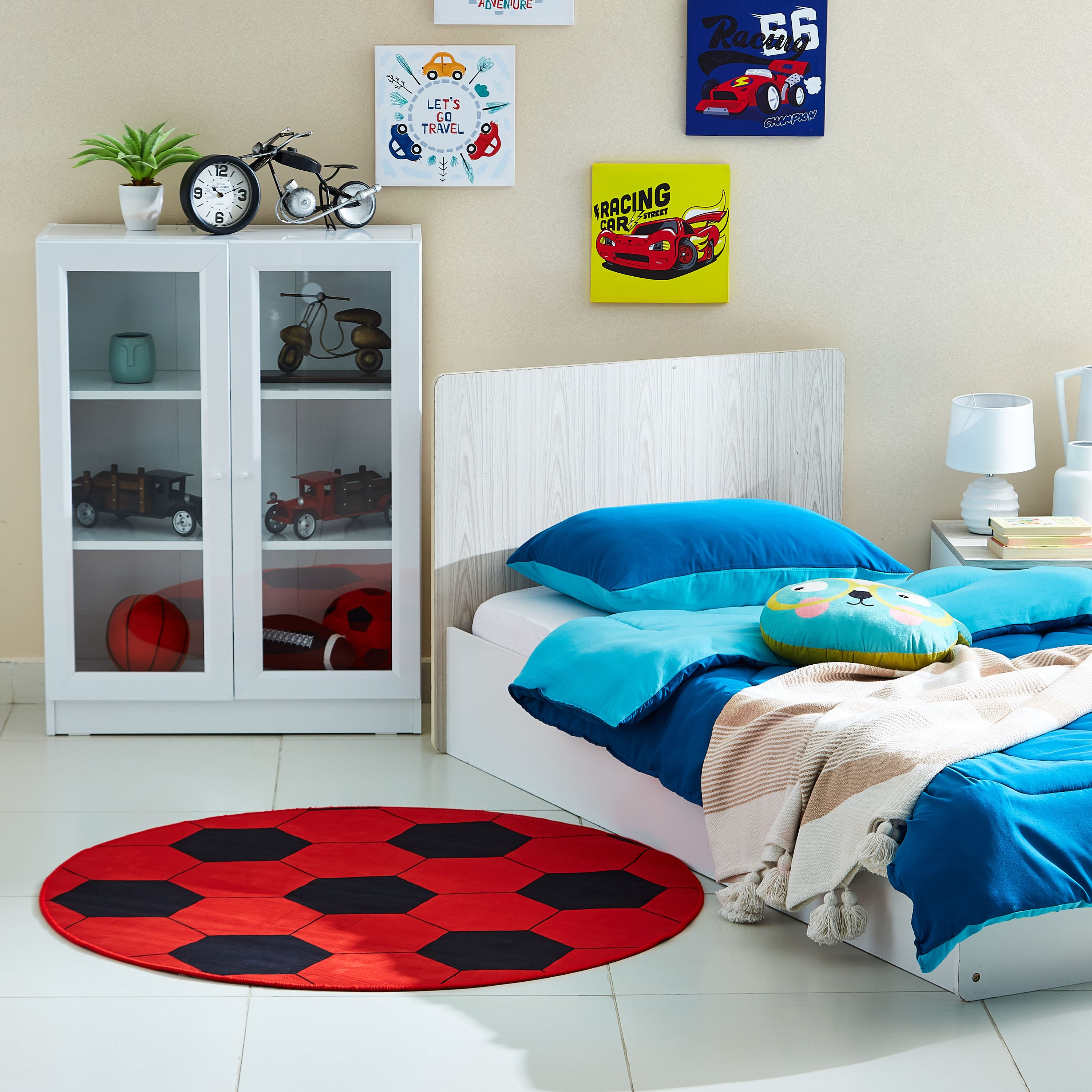 سجادة مستديرة للأطفال بطبعات كرة القدم - 120 سم-hbxhomeware-hbxkidsandyouth-image-4