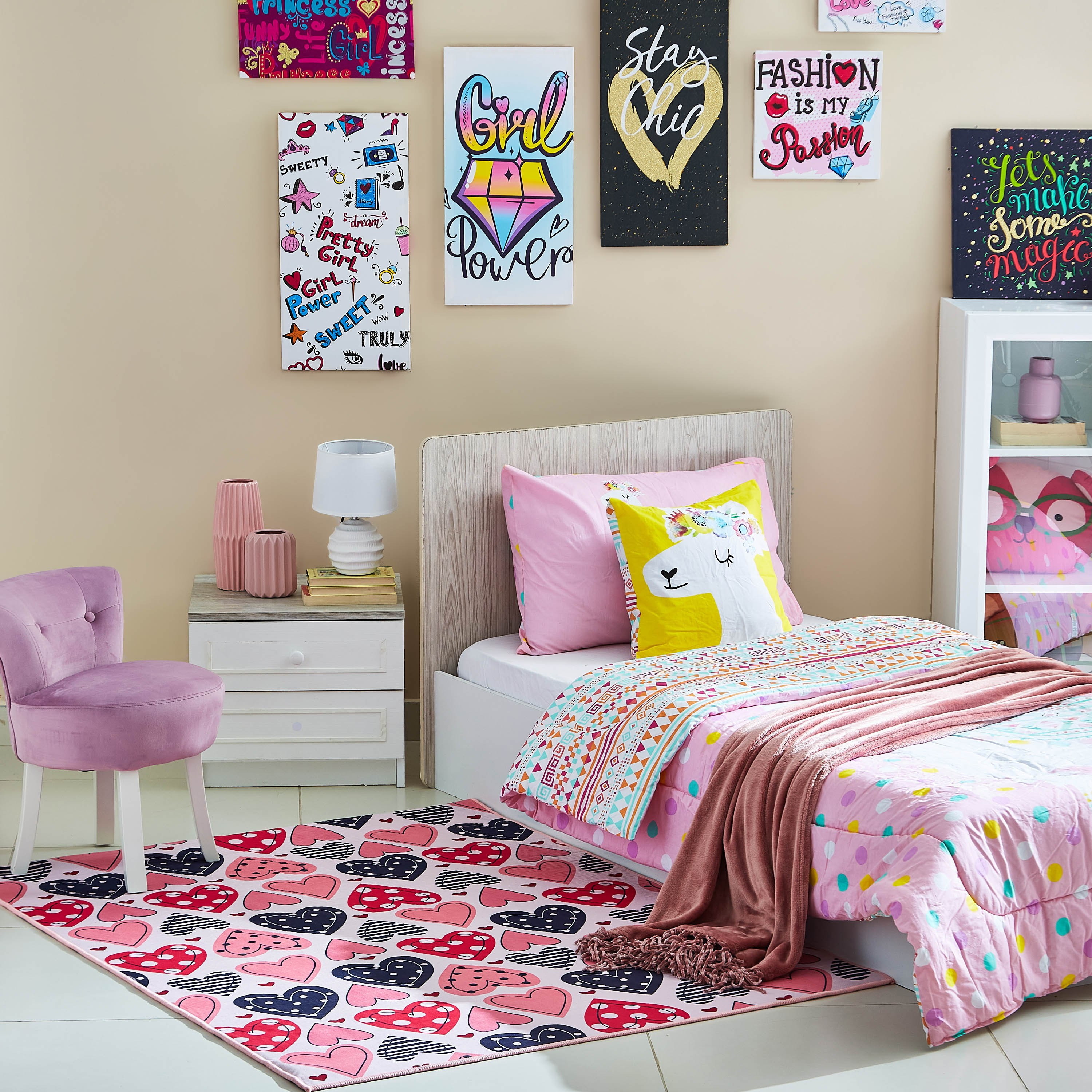 سجادة أطفال بطبعات قلب من كومفي - 120x160 سم-hbxhomeware-hbxkidsandyouth-image-5