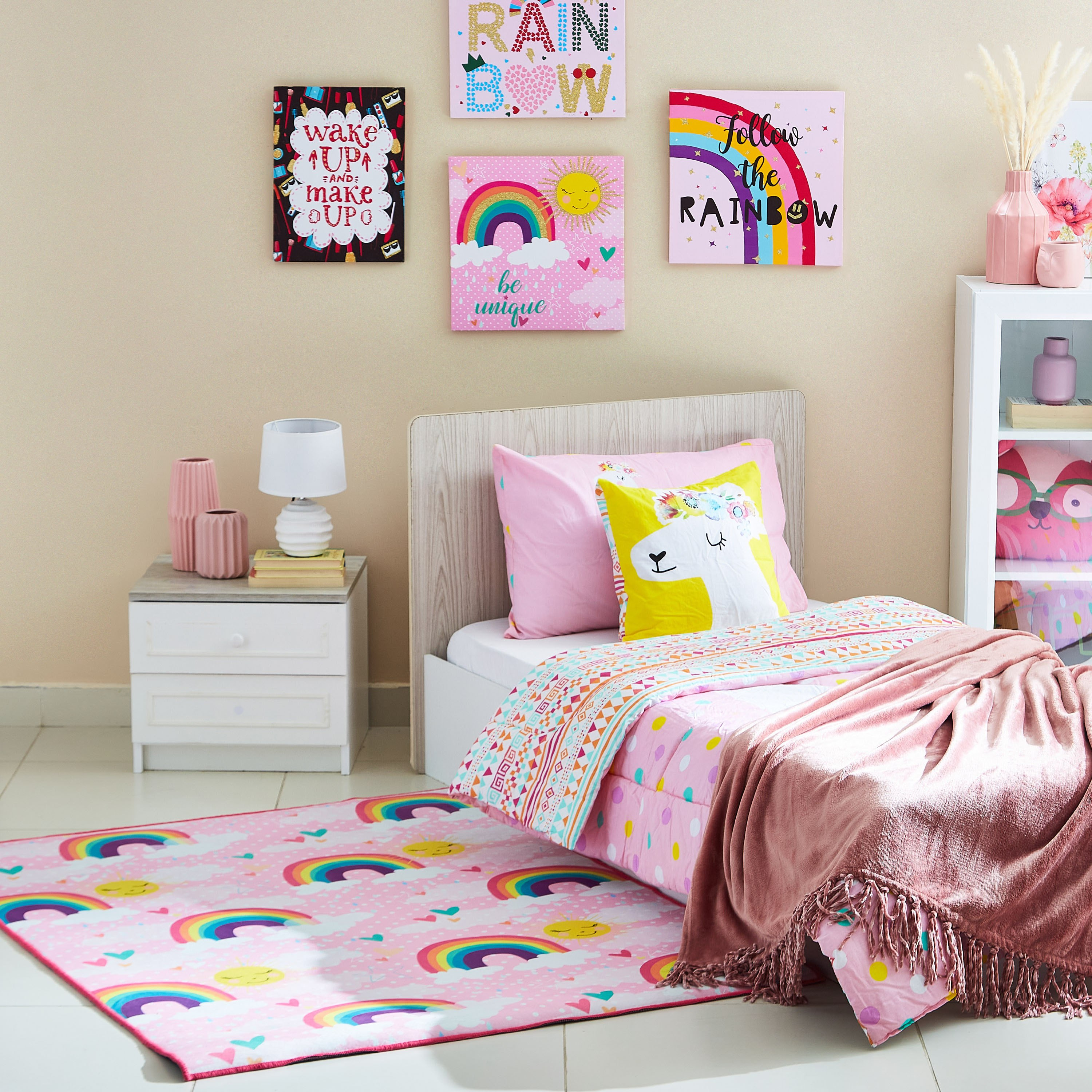 سجادة أطفال بطبعات قوس قزح من كومفي - 120x160 سم-hbxhomeware-hbxkidsandyouth-image-4