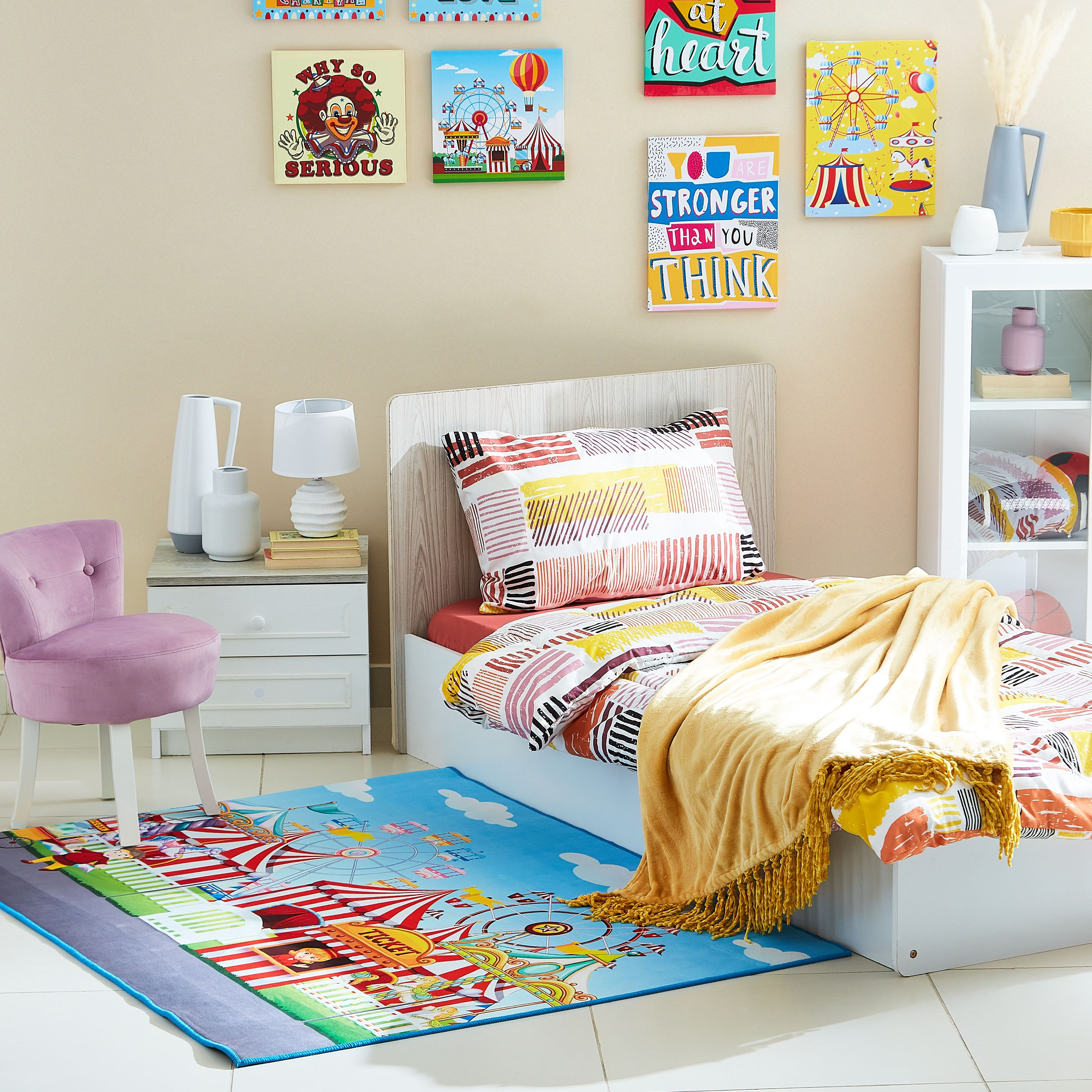 سجادة أطفال بطبعات سيرك من كومفي - 120x160 سم-hbxhomeware-hbxkidsandyouth-image-5