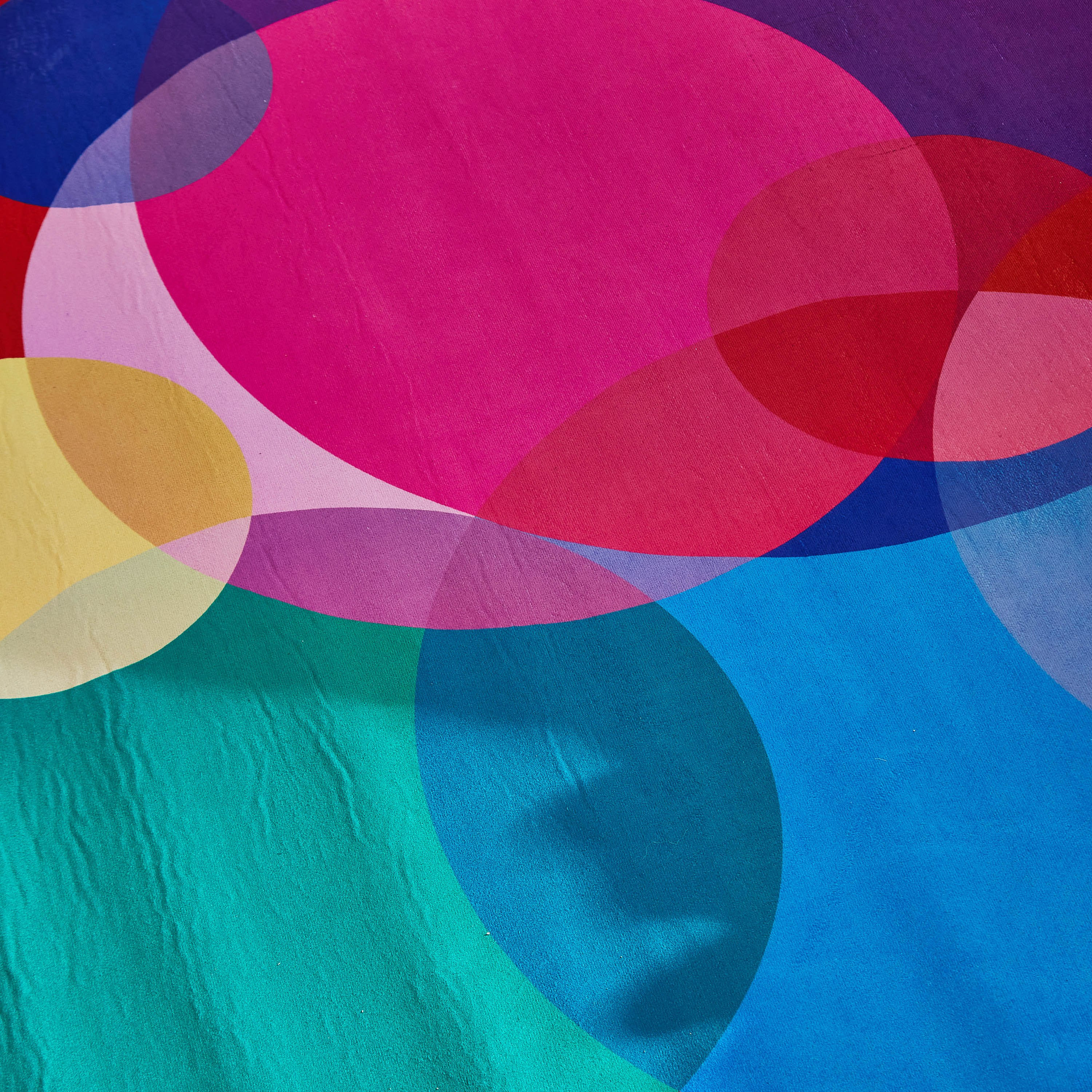 Comfy Circles Printed Shaped Kids' Rug - 120 cm-hbxhomeware-hbxkidsandyouth-image-2