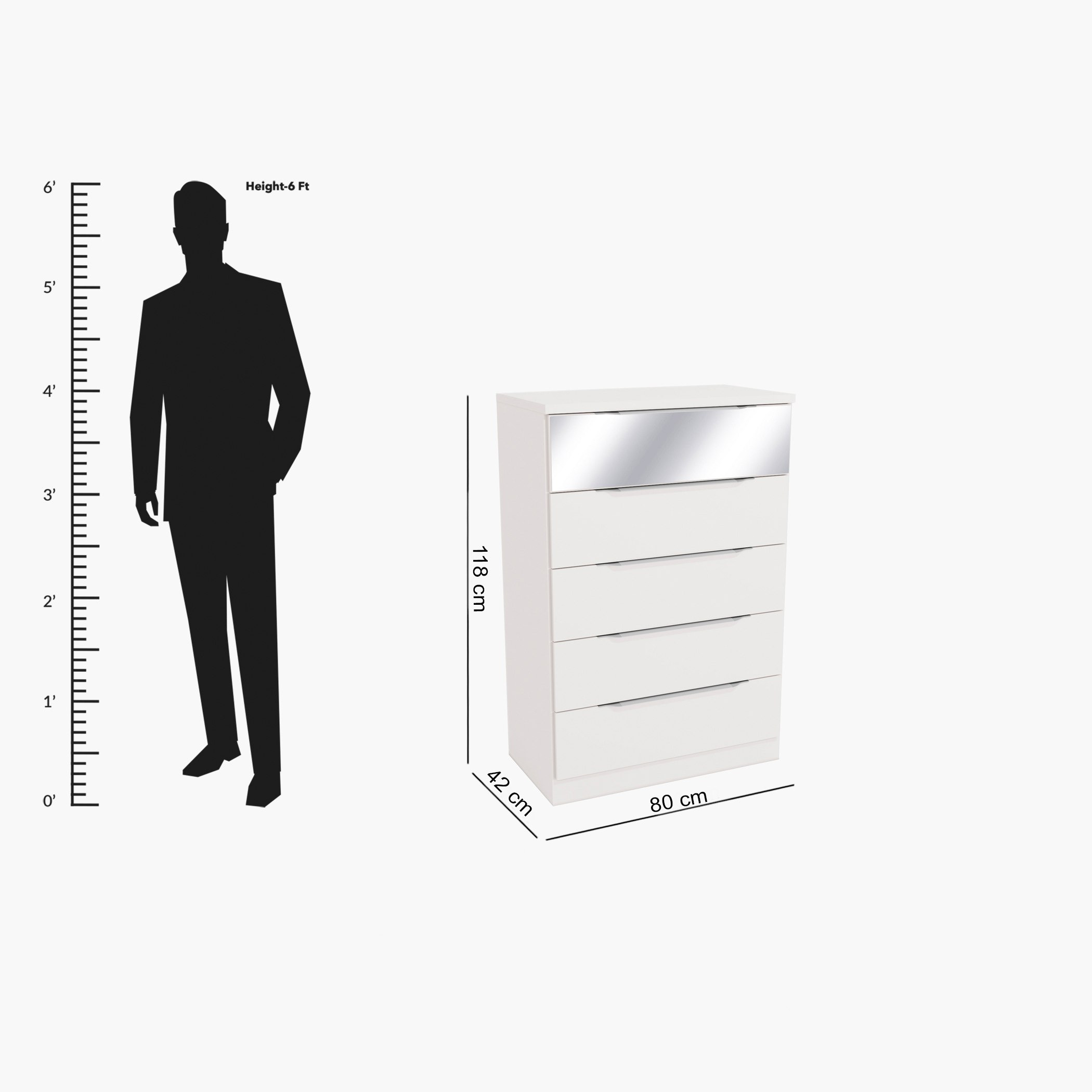 وحدة تخزين 5 أدراج من فروست-hbxfurniture-dressersandchests-chestofdrawers-image-9