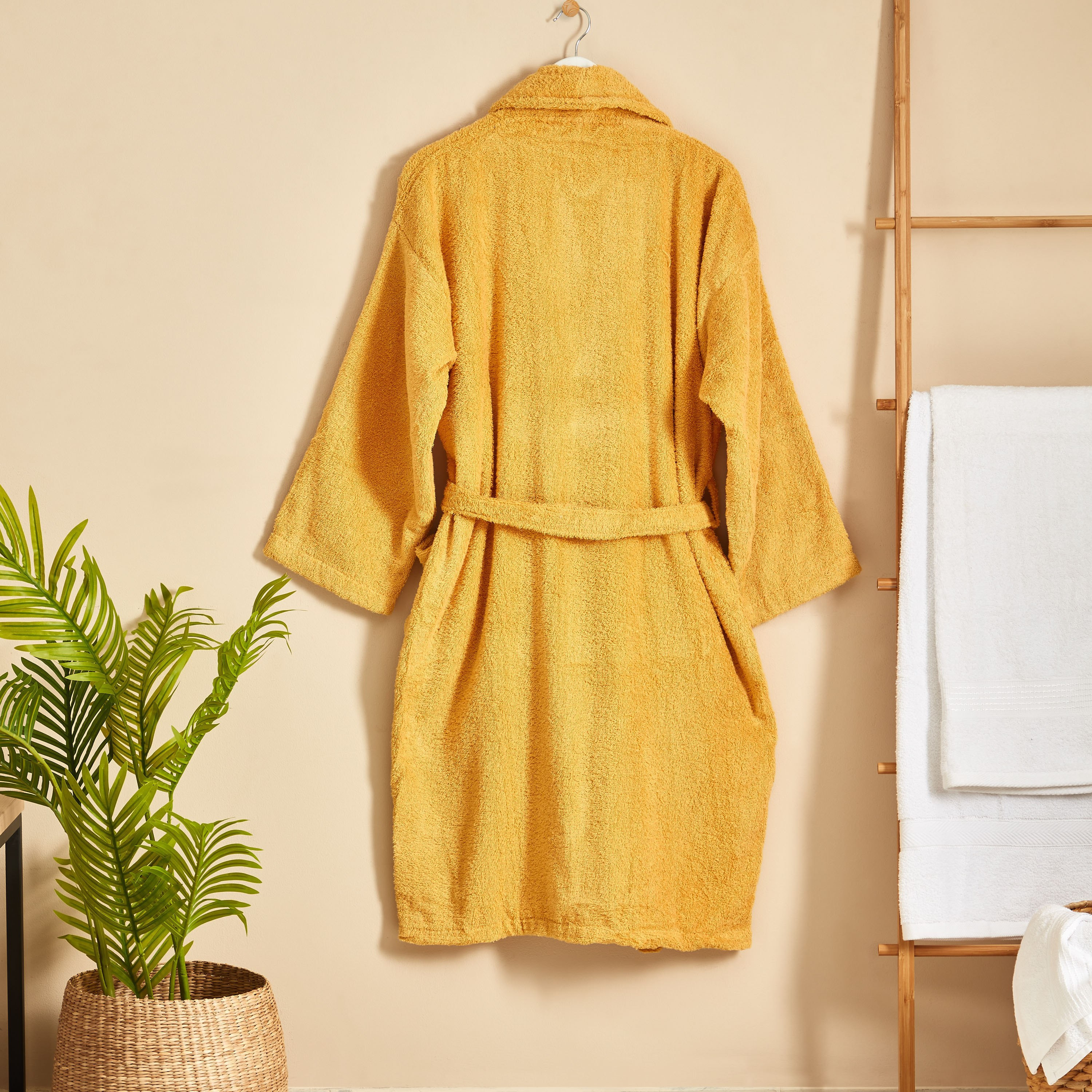 روب حمّام منسدل للبالغين من إسنشيال - كبير-hbxbathroom-bathroomtextiles-image-2
