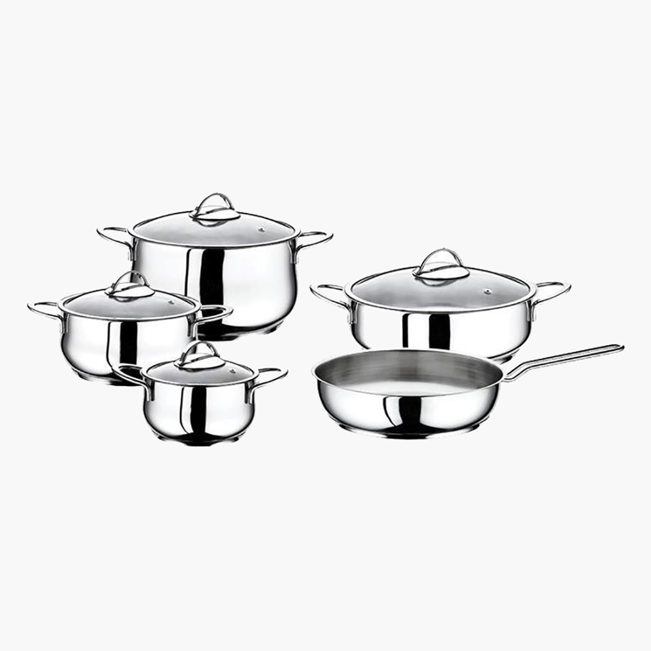طقم أواني طهي ستانليس ستيل 9 قطع من ستيلو-hbxkitchen-kitchenware-foodpreparation-image-2