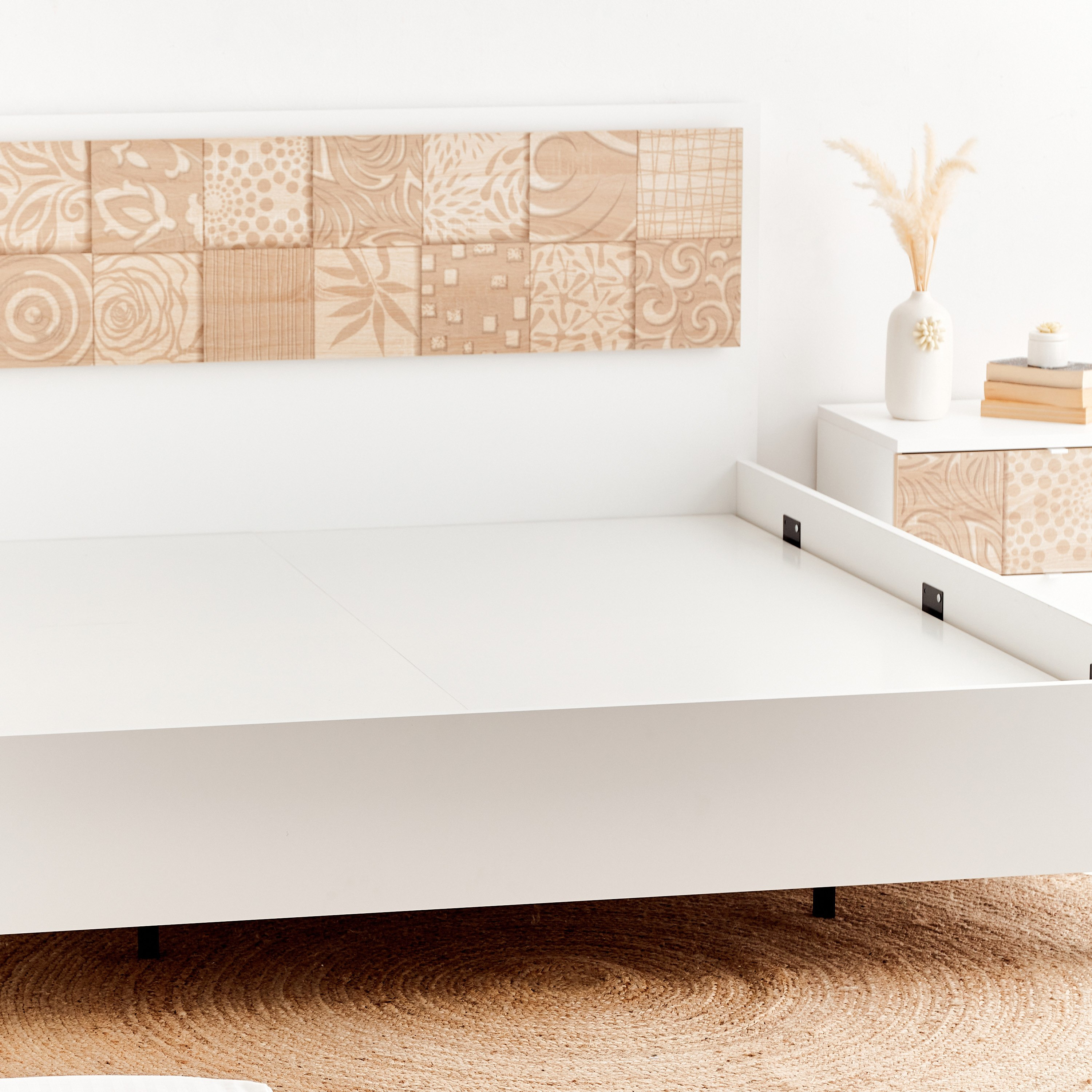 Gardenia 4-Piece King Bedroom Set without Mirror - 180x200 cm-hbxbedroom-bedsandbedsets-bedroomsets-king-image-14