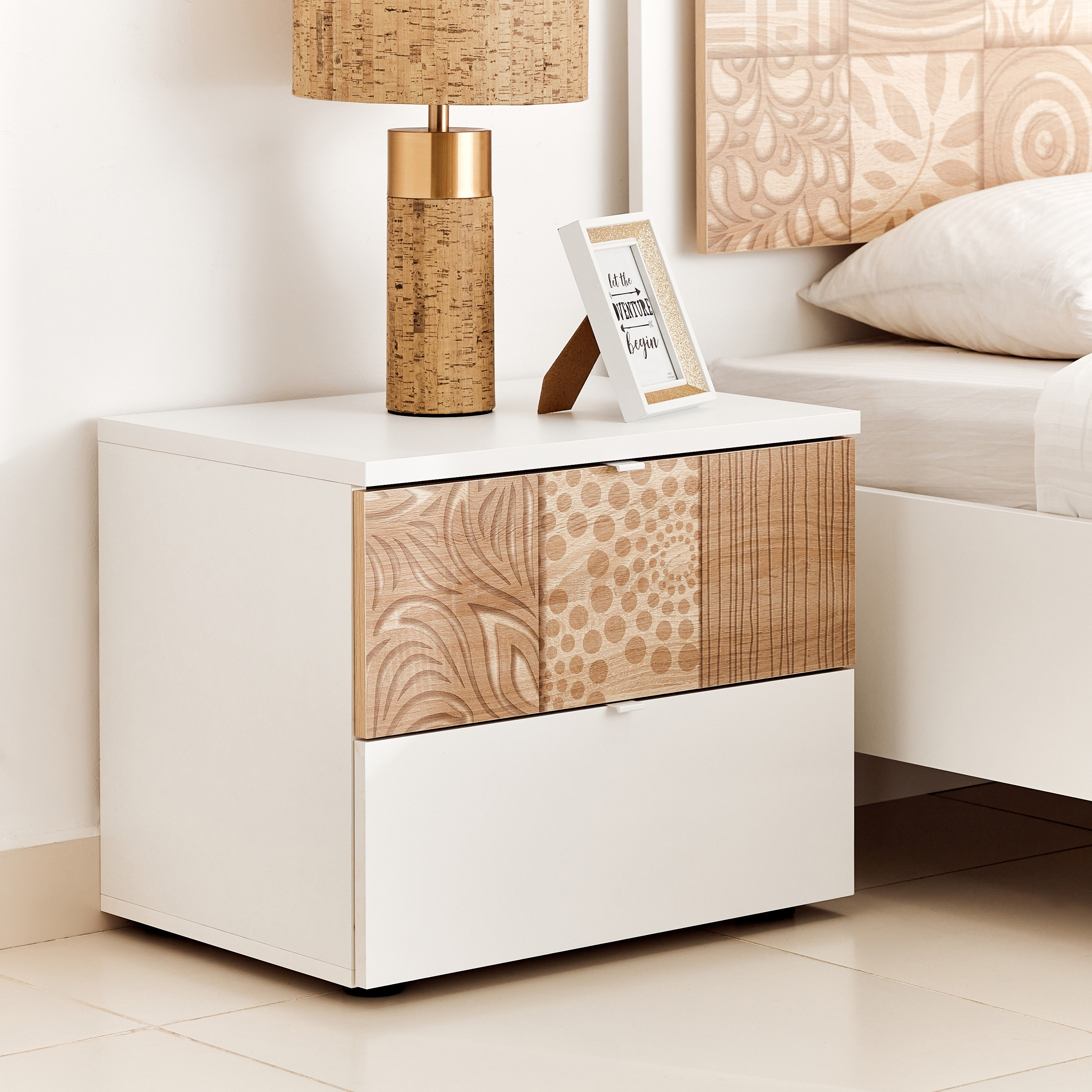 Gardenia 4-Piece King Bedroom Set without Mirror - 180x200 cm-hbxbedroom-bedsandbedsets-bedroomsets-king-image-3