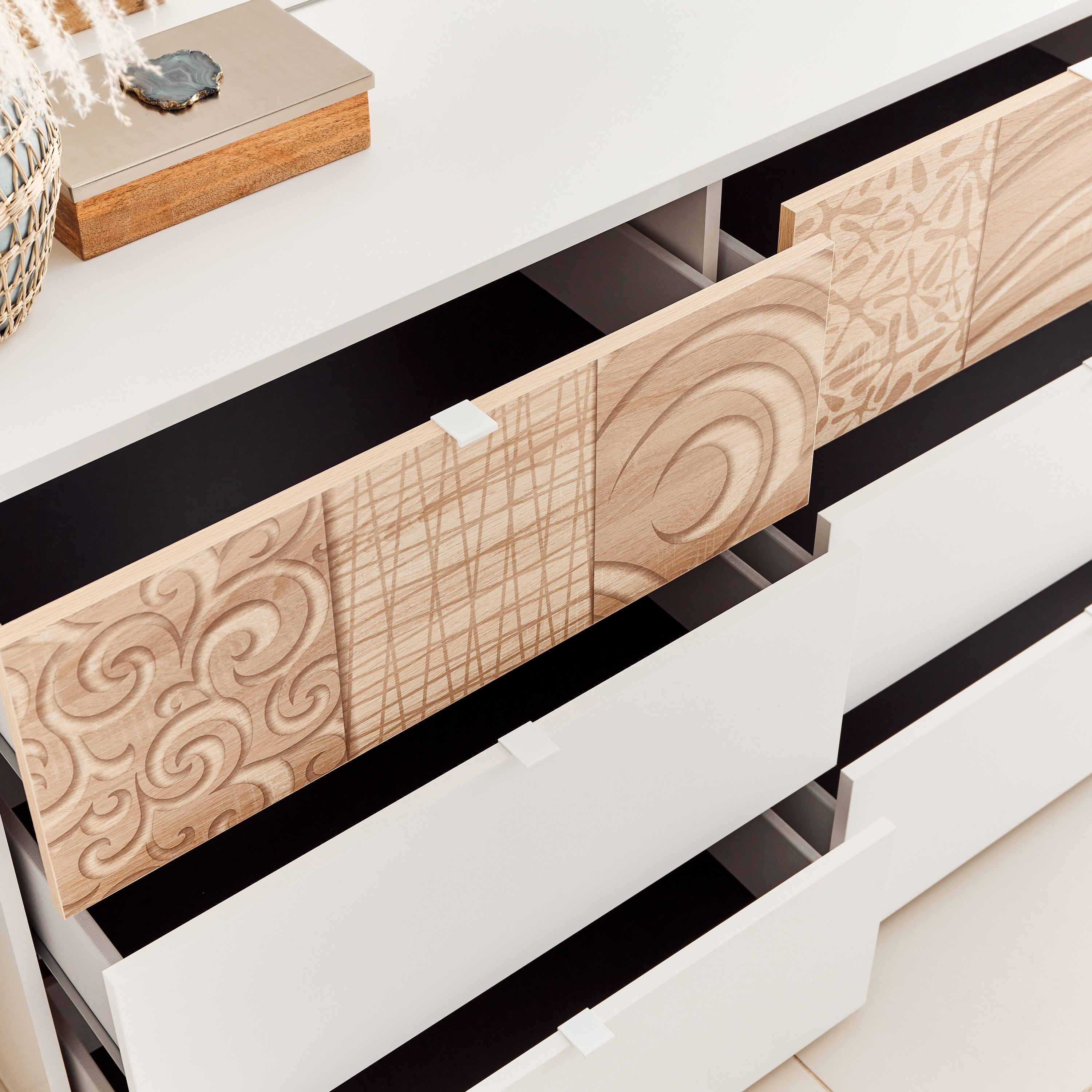 Gardenia 4-Piece King Bedroom Set without Mirror - 180x200 cm-hbxbedroom-bedsandbedsets-bedroomsets-king-image-7