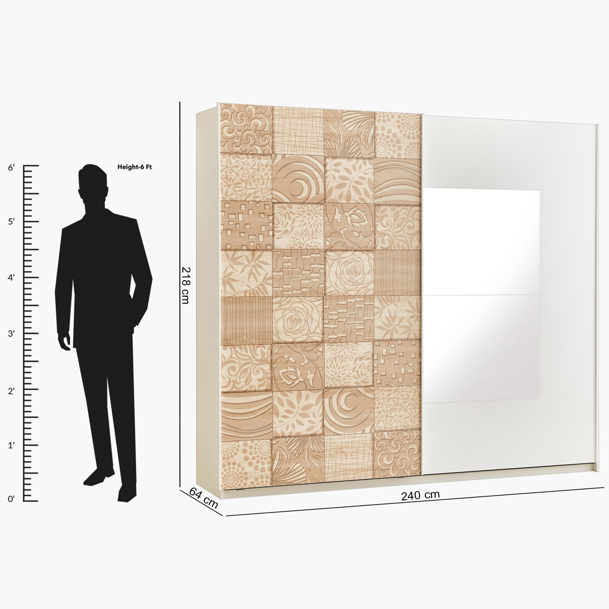 خزانة ملابس ببابين انزلاقيين ومرآة من جاردينيا-hbxfurniture-wardrobes-image-13