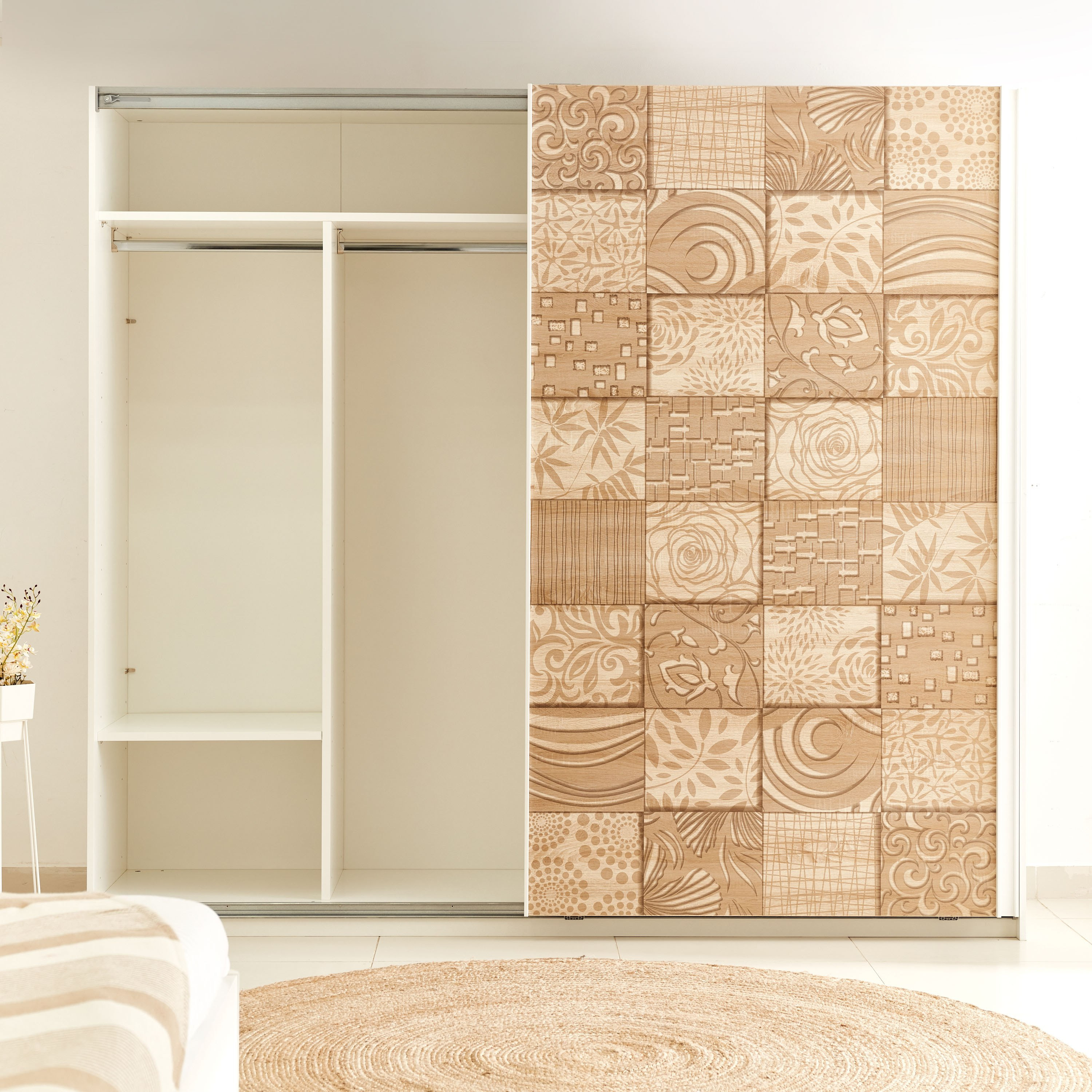 خزانة ملابس ببابين انزلاقيين ومرآة من جاردينيا-hbxfurniture-wardrobes-image-4