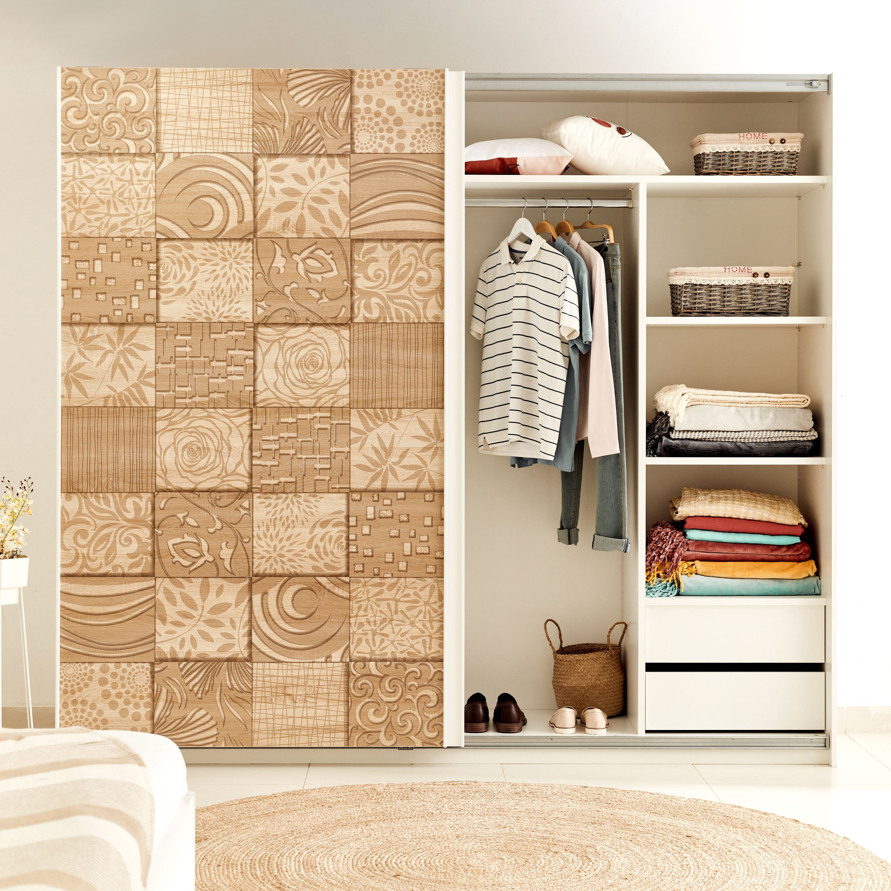 خزانة ملابس ببابين انزلاقيين ومرآة من جاردينيا-hbxfurniture-wardrobes-image-5