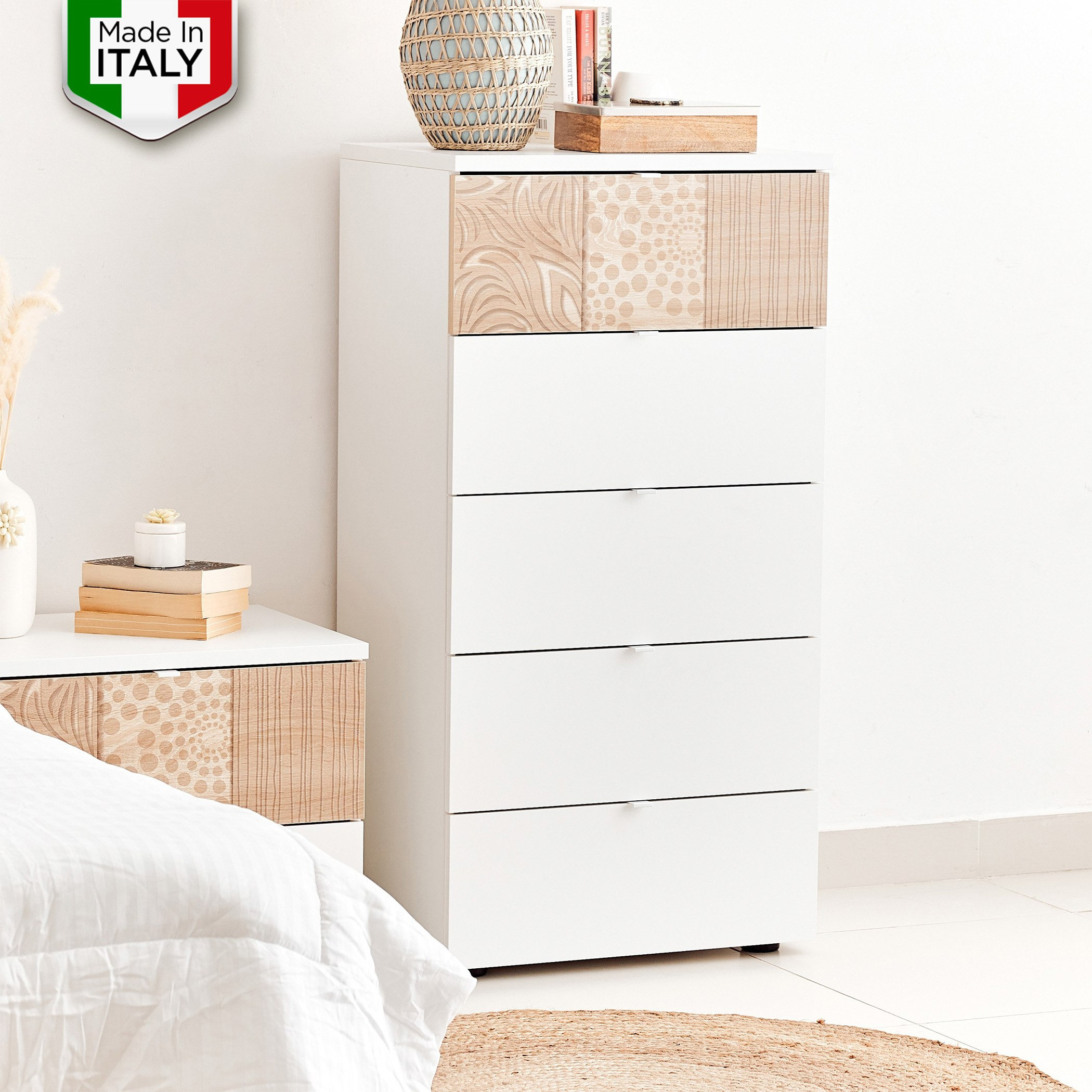 Gardenia Chest of 5-Drawers-hbxfurniture-dressersandchests-chestofdrawers-image-1