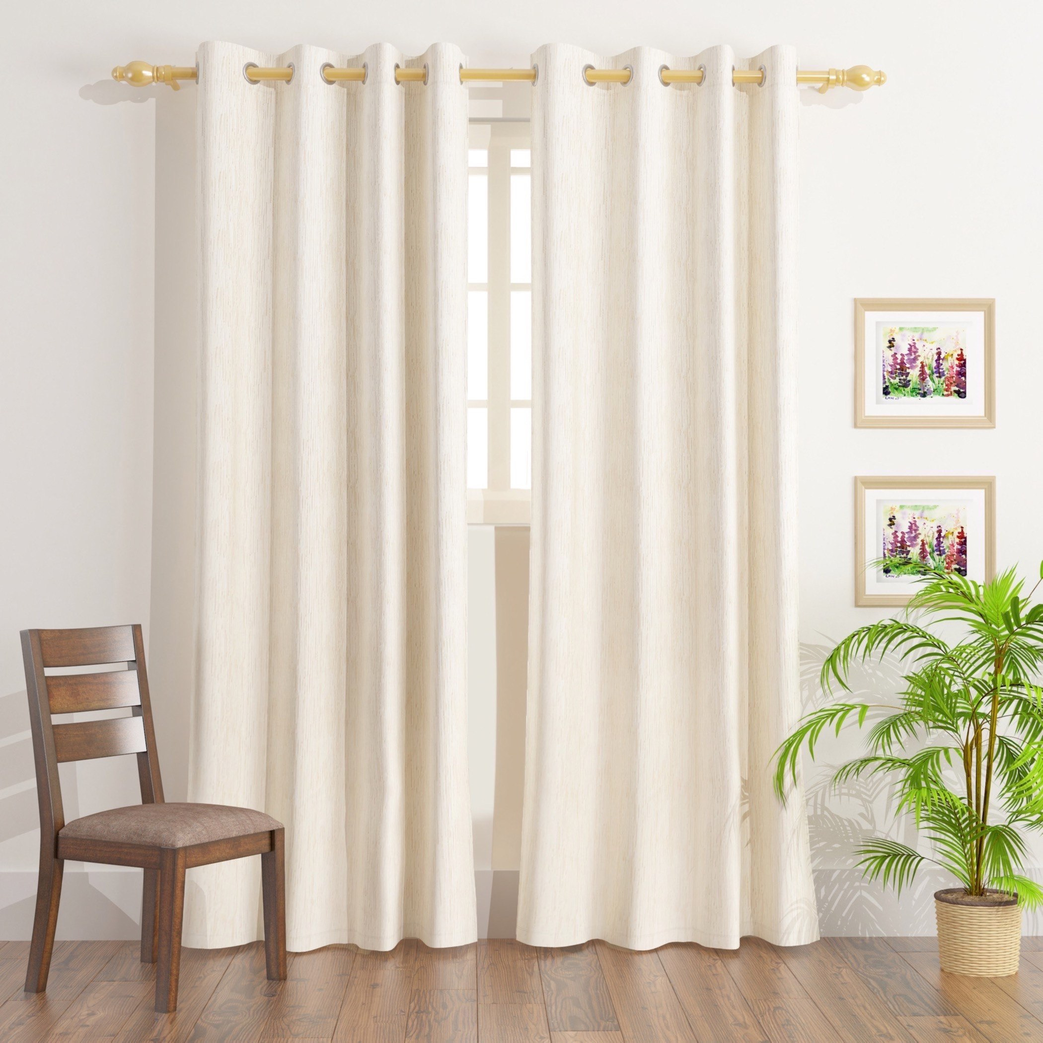 Jaxon 2-Piece Textured Jacquard Curtain Set - 135x240 cm-hbxhomeware-hbxdecorandfurnishings-image-1