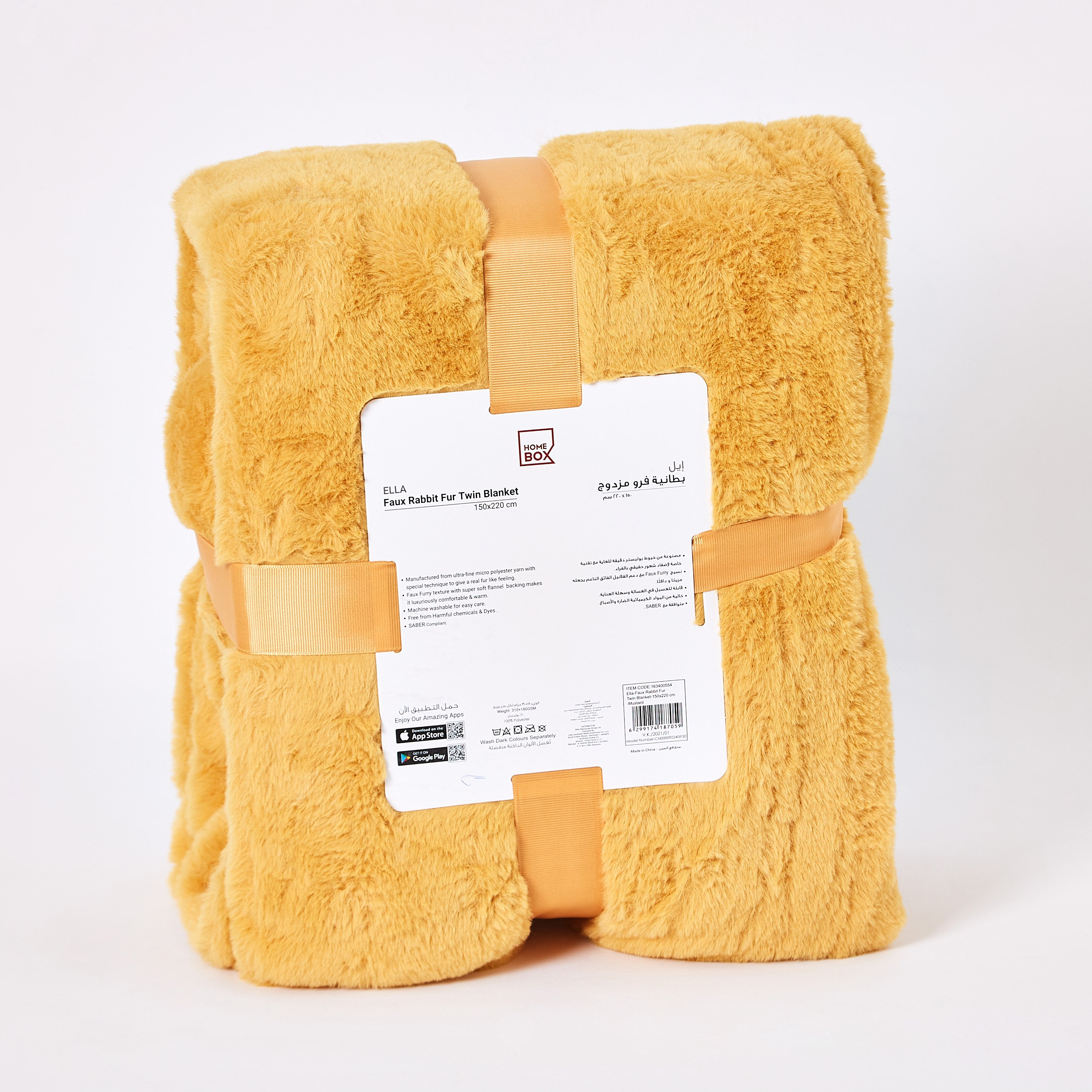 Ella Faux Rabbit Fur Twin Blanket - 150x220 cm-hbxhomeware-hbxbedroom-image-5