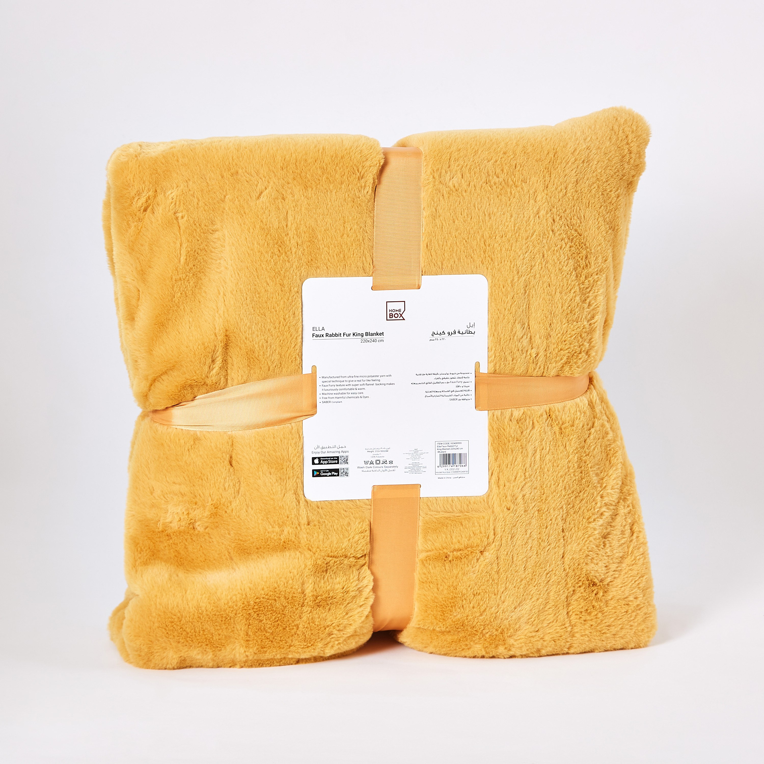Ella Faux Rabbit Fur King Blanket - 220x240 cm-hbxhomeware-hbxbedroom-image-5