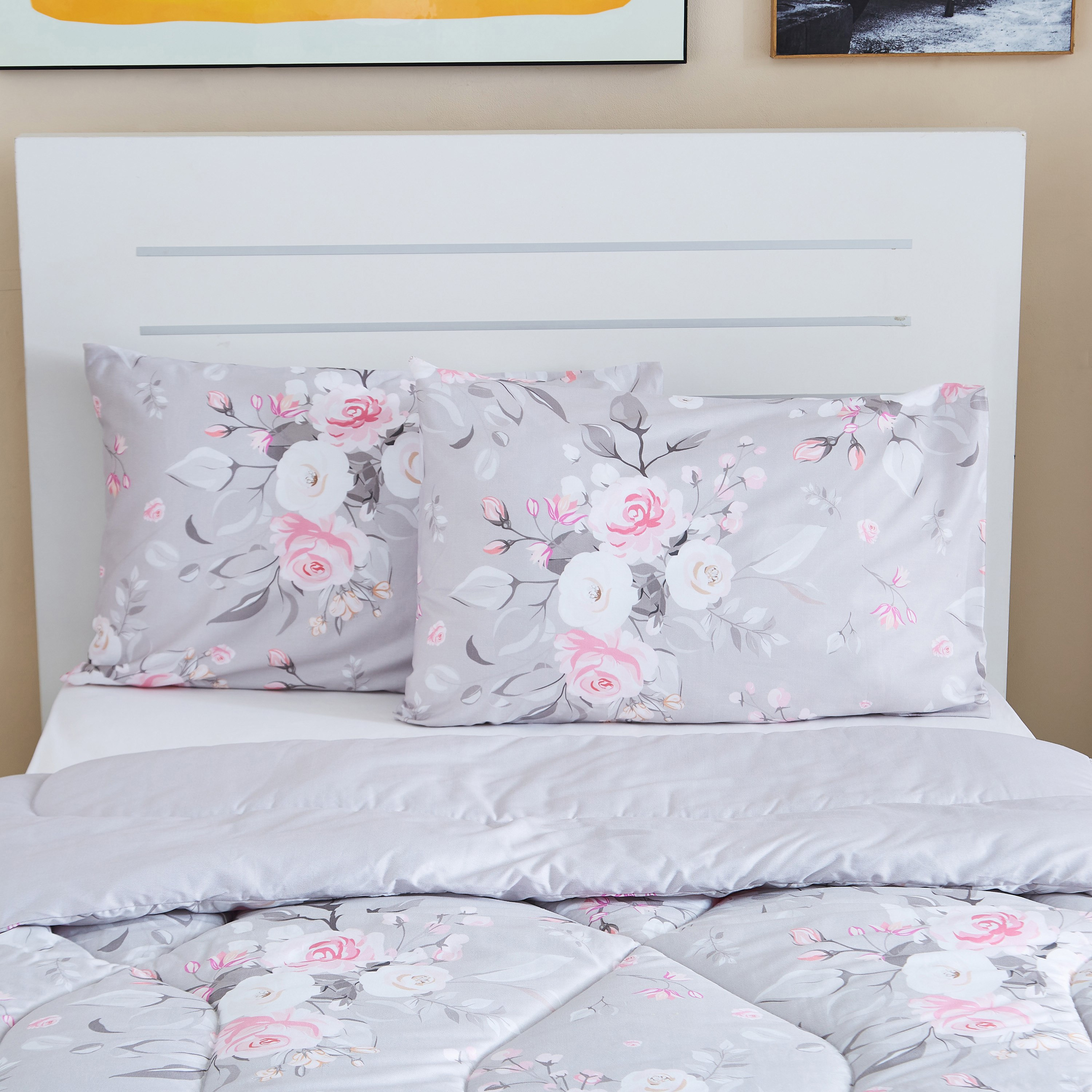 طقم لحاف مزدوج 3 قطع بطبعات رقمية زهرية - 160x220 سم-PROMO_HB_AE_B1G1_250925-image-4