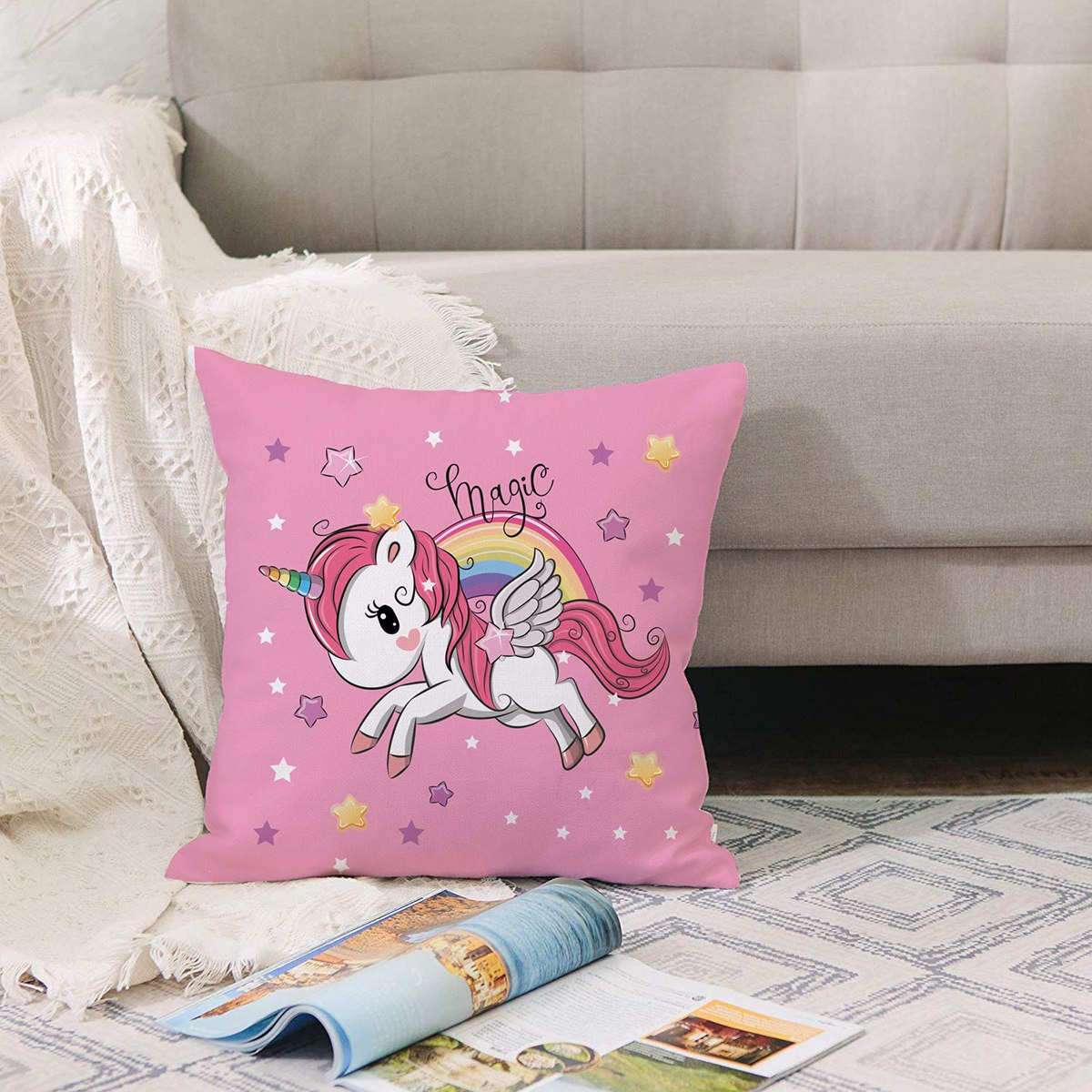 وسادة محشوة بطبعات رقمية من موديش - 40x40  سم-hbxhomeware-hbxkidsandyouth-image-2