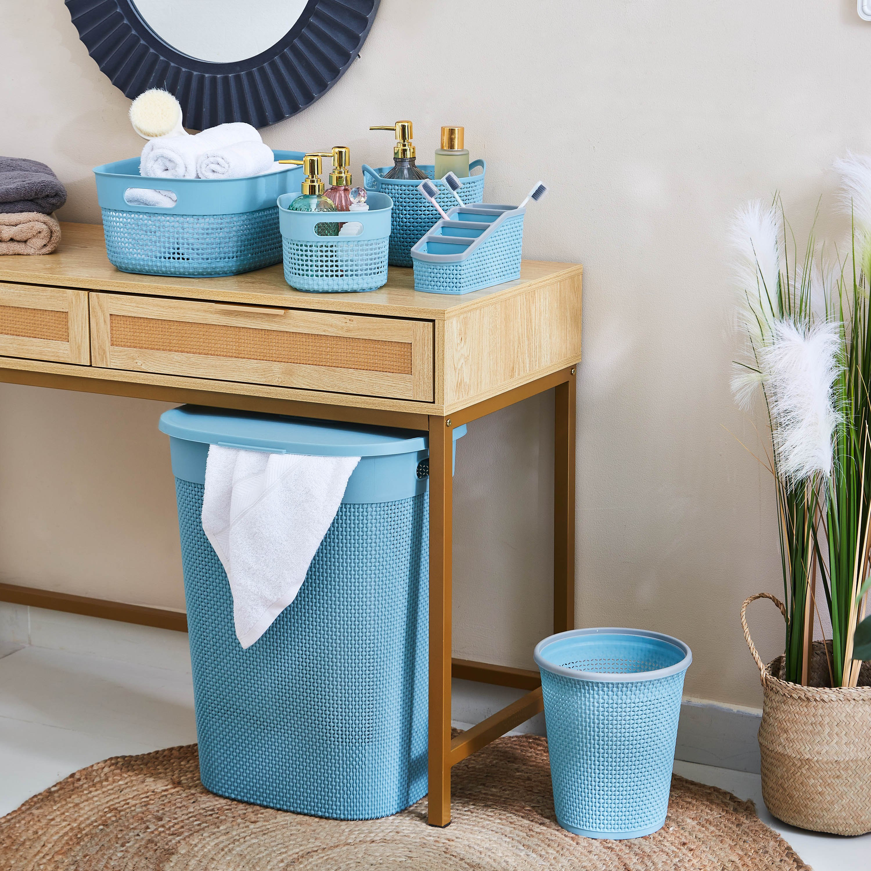 Knit Laundry Hamper - 55 L-hbxbathroom-bathroomstorage-laundryhampers-image-4