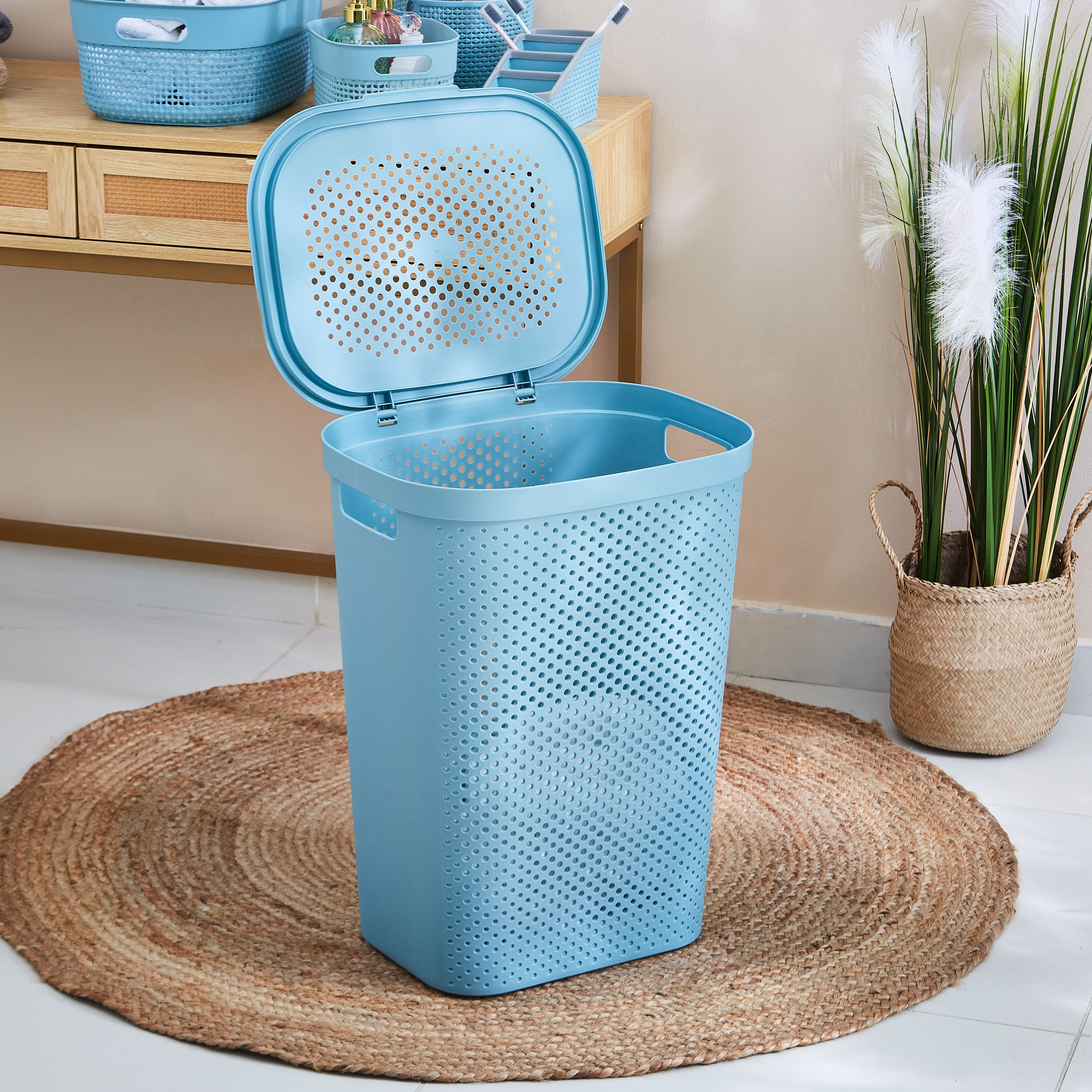 Knit Laundry Hamper - 58 L-hbxbathroom-bathroomstorage-laundryhampers-image-2