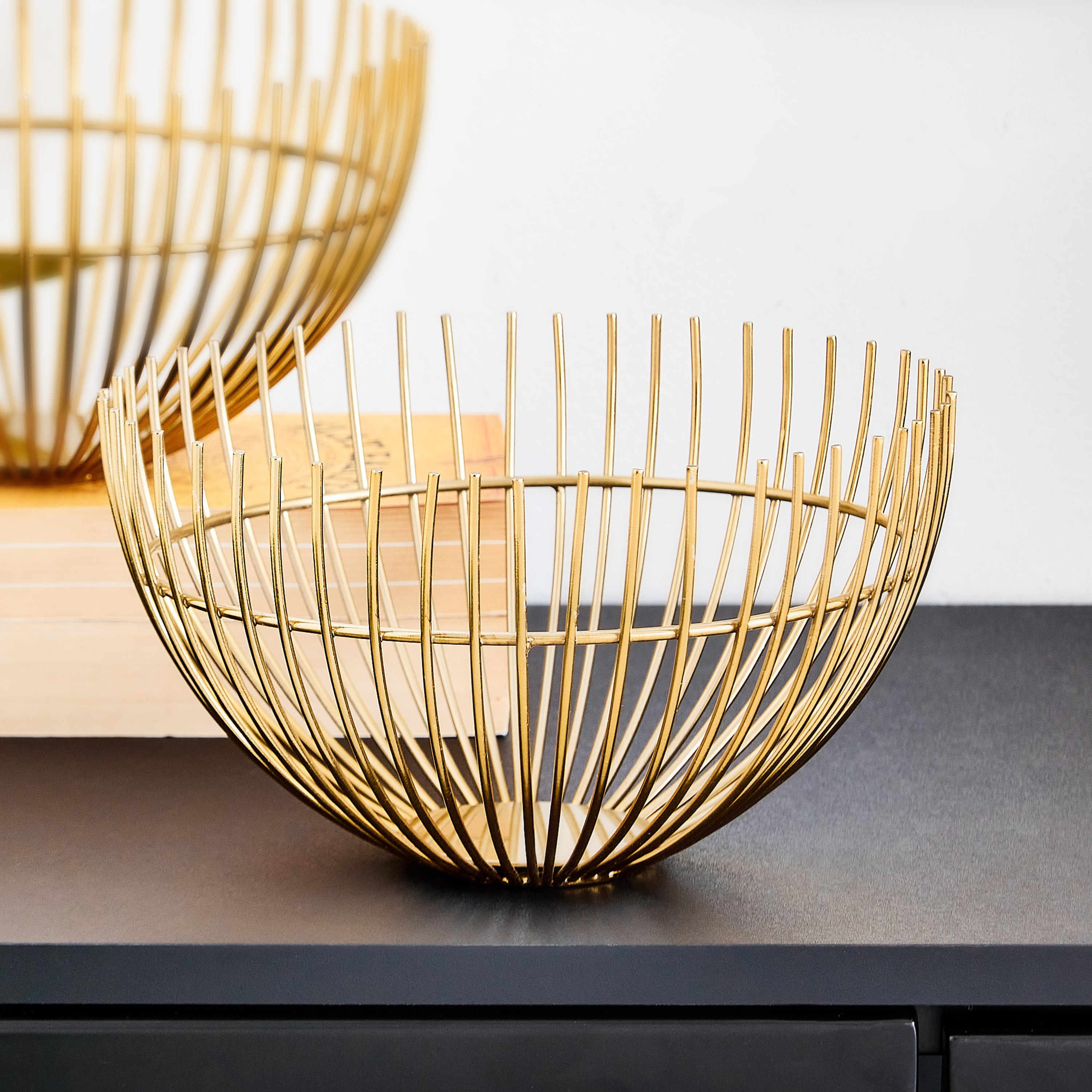 Inaayat Metal Wire Bowl -  20.5x20.5x12 cm-PROMO_HB_AE_B1G1_250925-image-1
