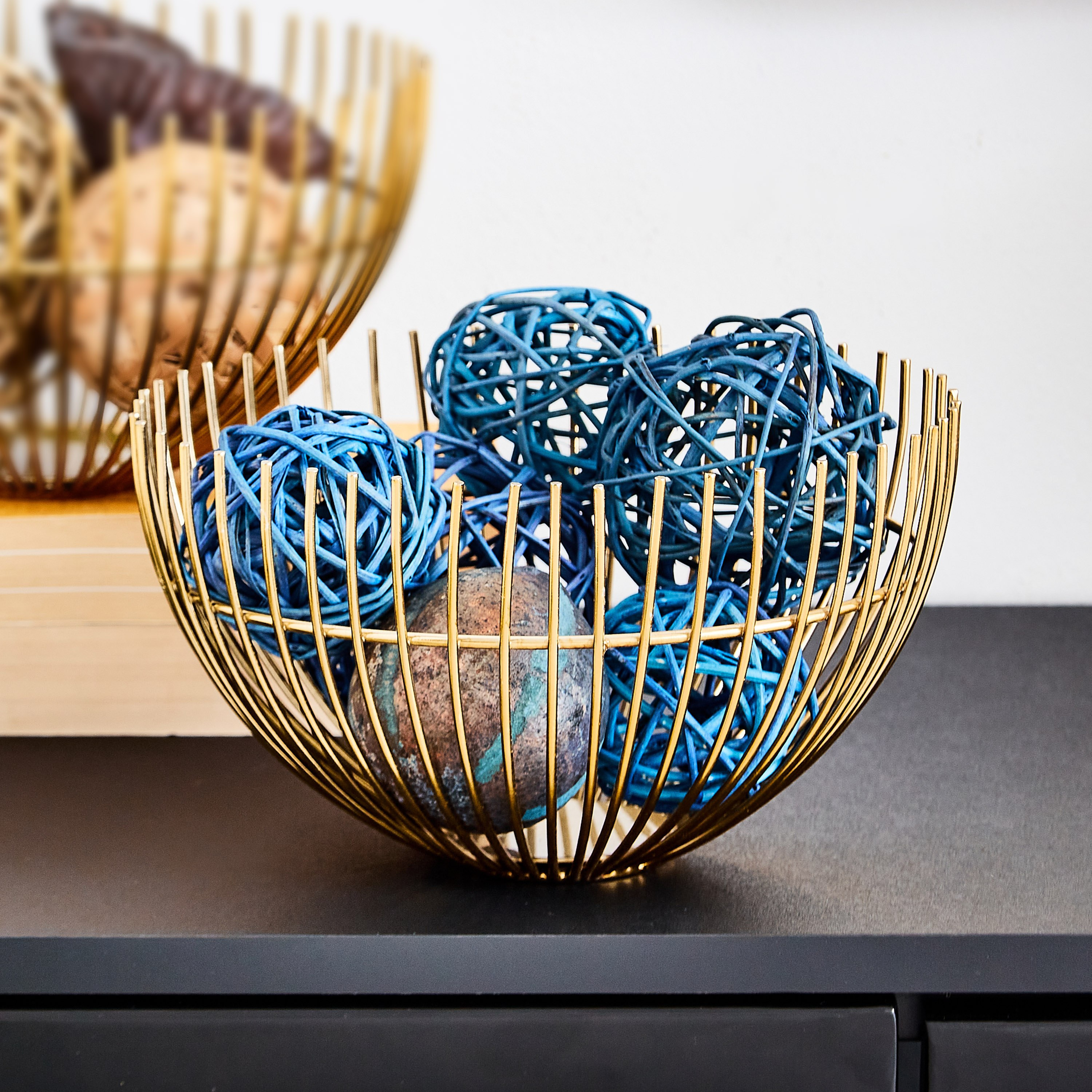 Inaayat Metal Wire Bowl -  20.5x20.5x12 cm-PROMO_HB_AE_B1G1_250925-image-2