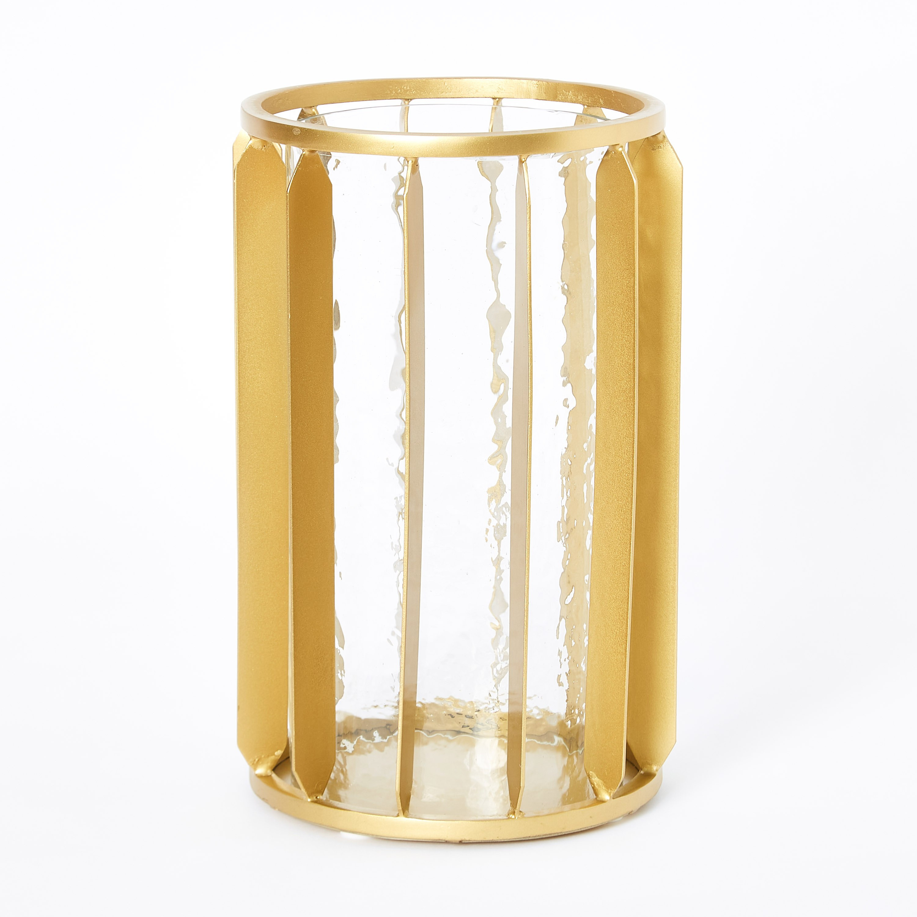 حامل شموع زجاجي معدني من عنايات - 16.5x16.5x 26سم-hbxlivingroom-decorandaccessories-candleholders-image-6
