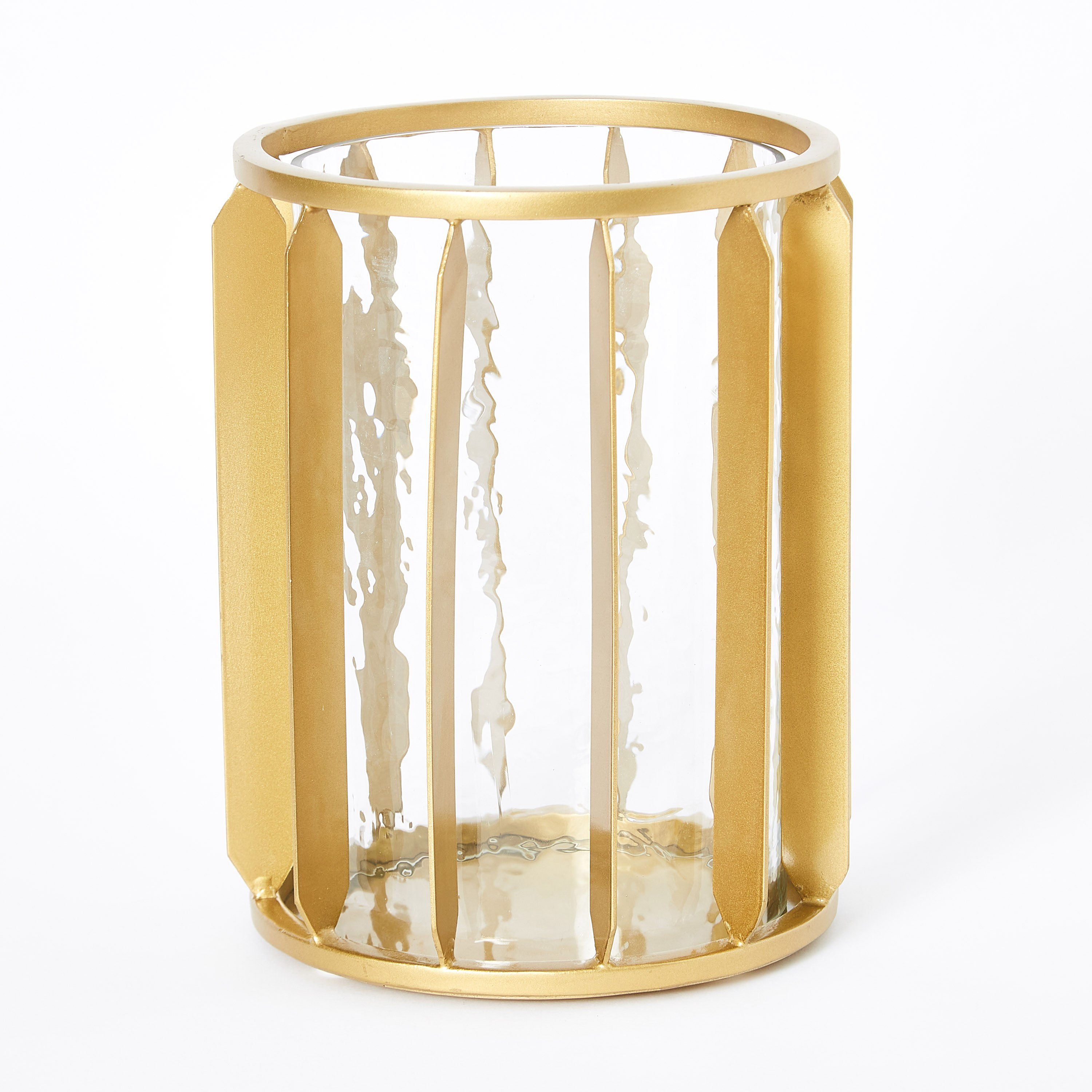 حامل شموع زجاجي معدني من عنايات - 16×16×21 سم-hbxlivingroom-decorandaccessories-candleholders-image-6