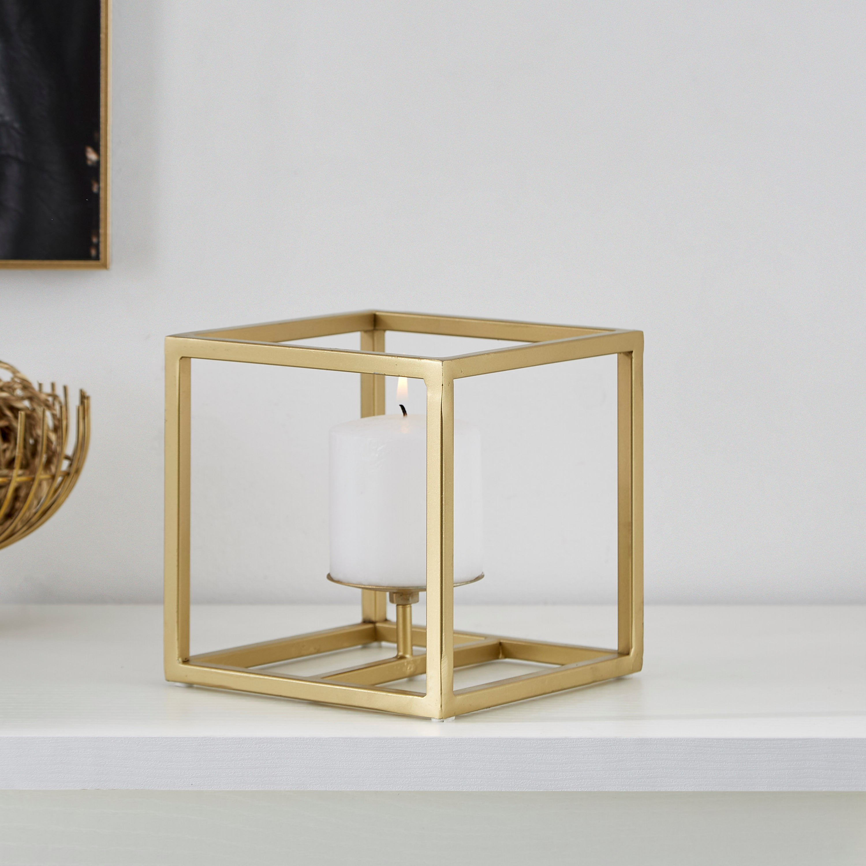 Inaayat Metal Frame Candleholder - 16.5x16.5x16.5 cm-hbxlivingroom-decorandaccessories-candleholders-image-2