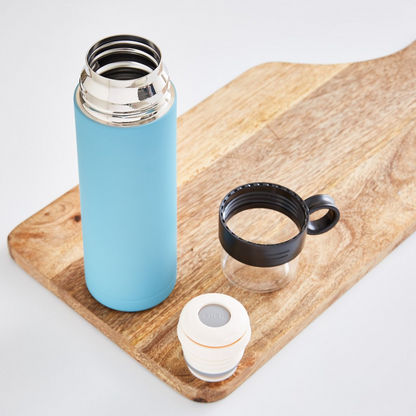 HBSO Aqua Carryon Flask with Mug - 480 ml